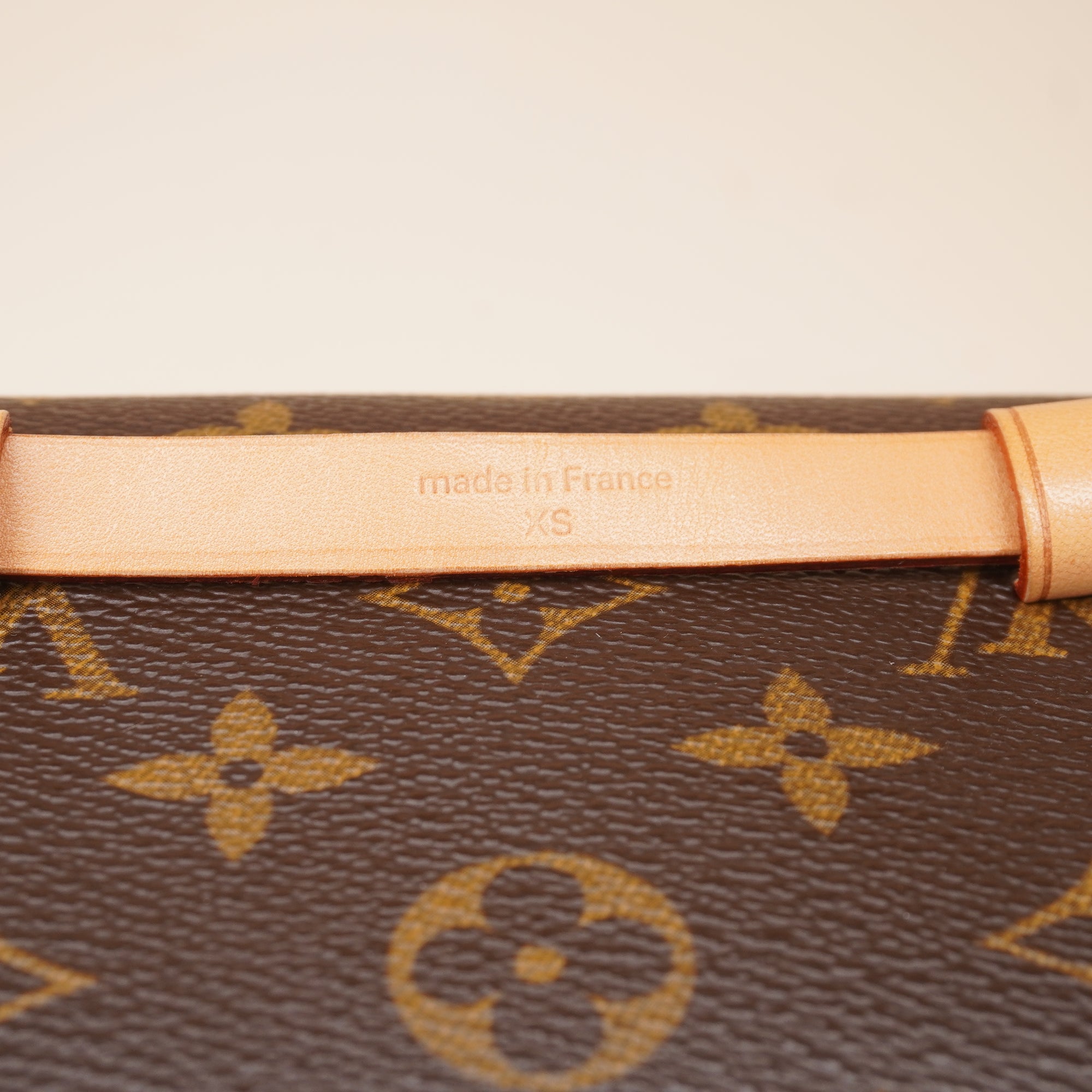 PRE-OWNED LV Monogram Pochette Florentine Brown Belt Bag