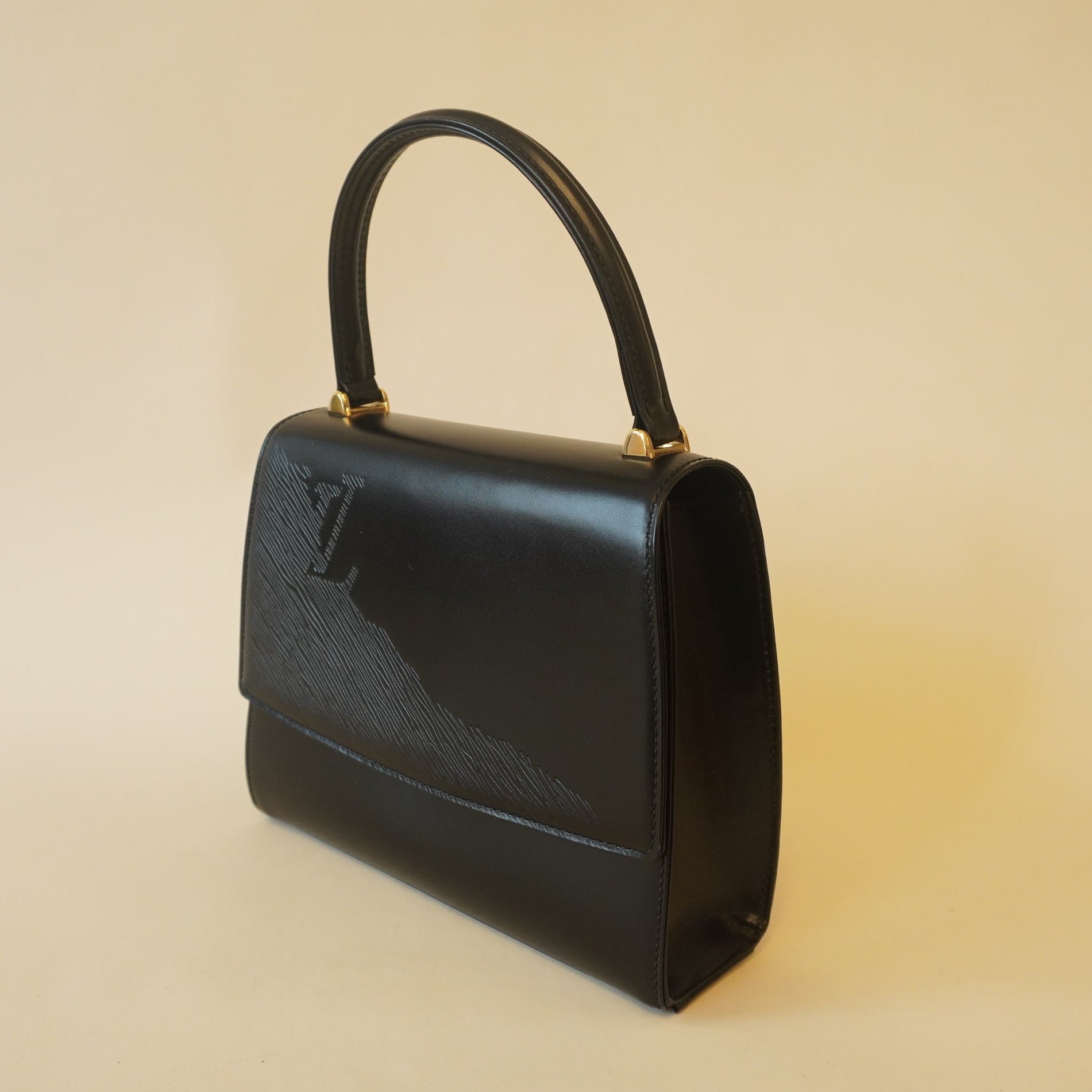 PRE-OWNED Opera black leather Handbag
