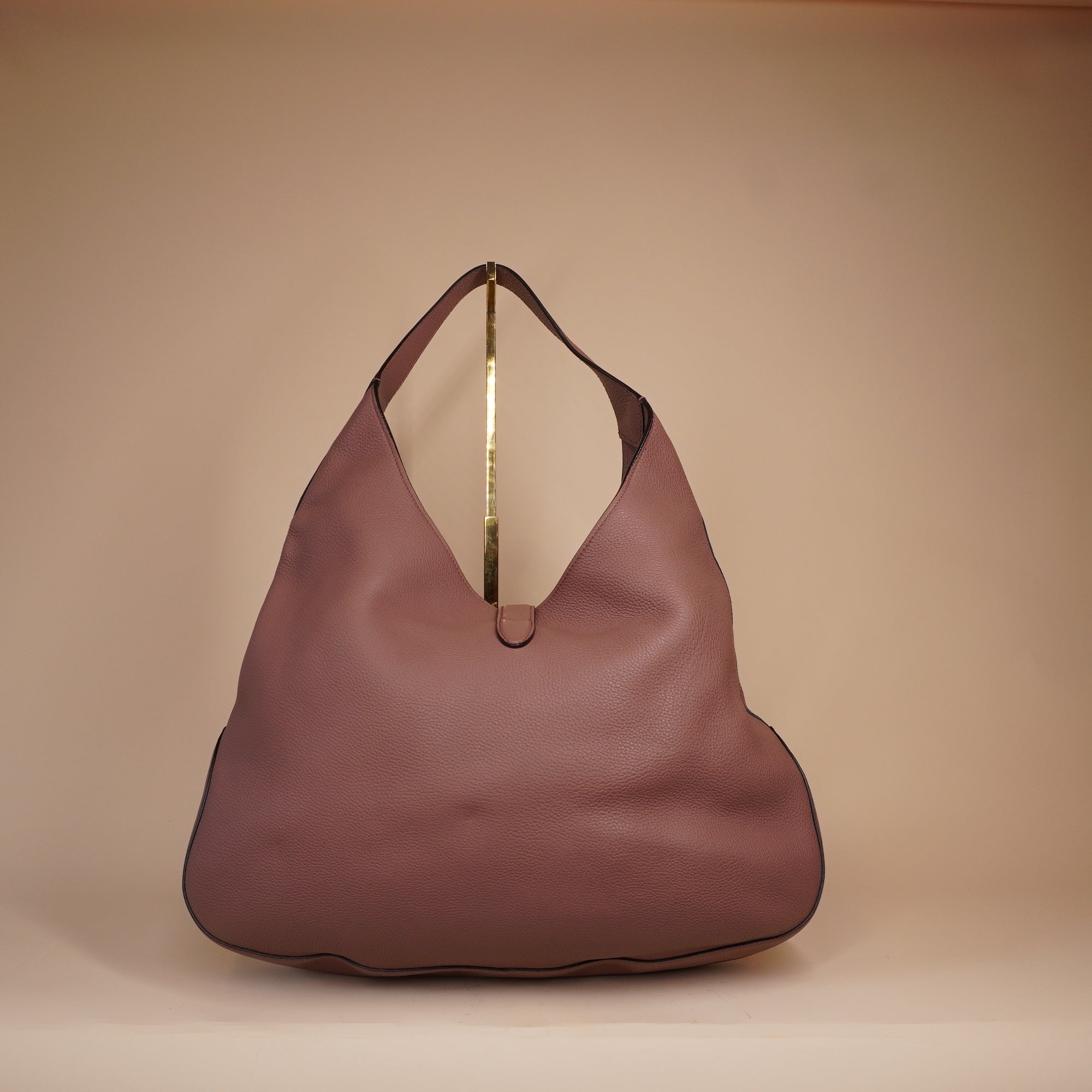 PRE-OWNED GG Jackie Pink Soft Leather Hobo Bag