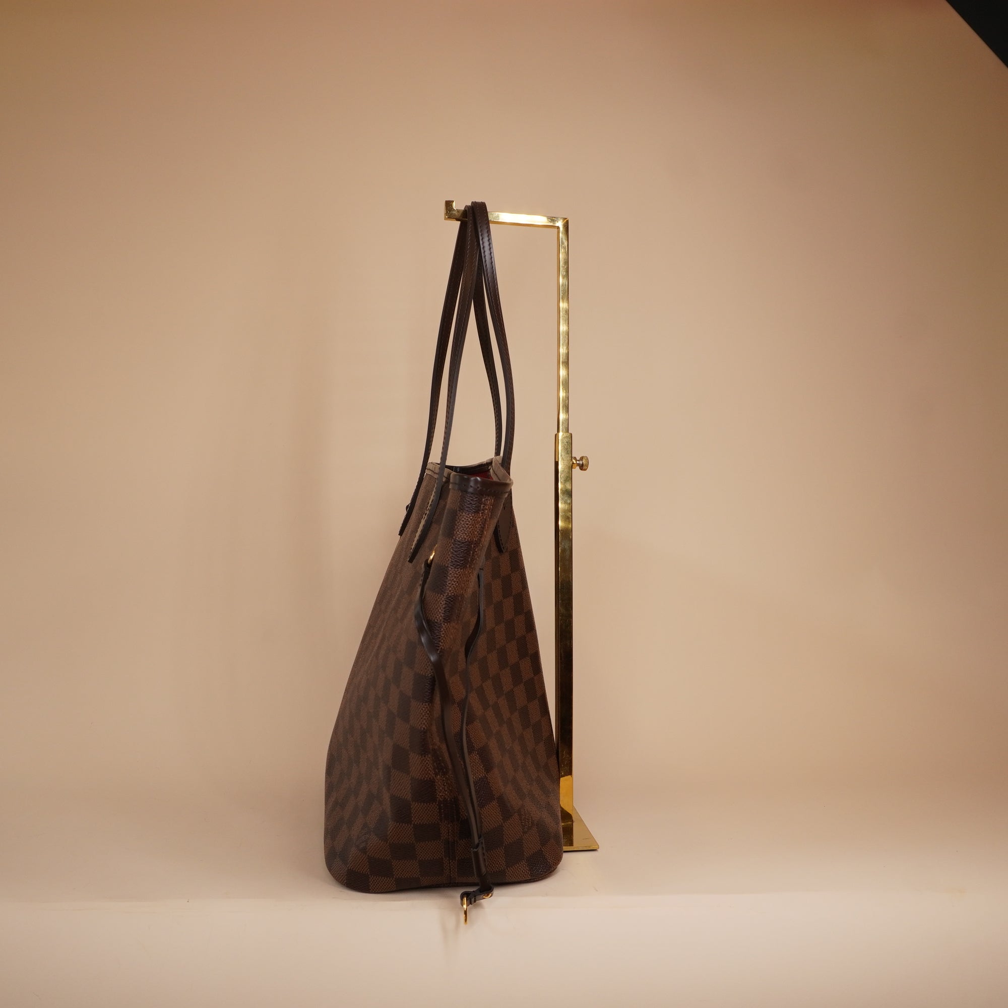 PRE-OWNED LV Neverfull MM Totebag Damier Ebene