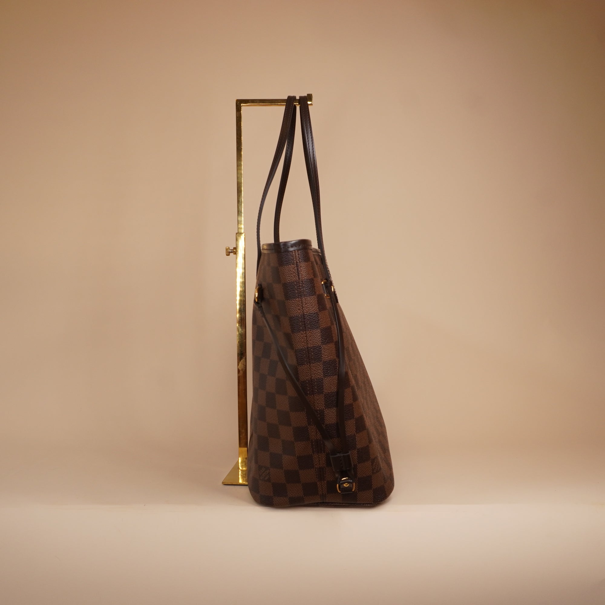 PRE-OWNED LV Neverfull MM Totebag Damier Ebene