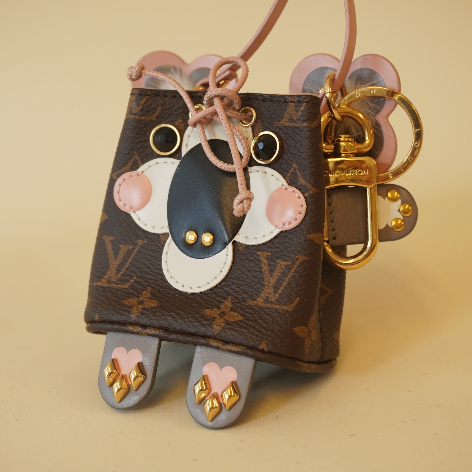 PRE-OWNED Monogram Bucket Cute Bag Charm