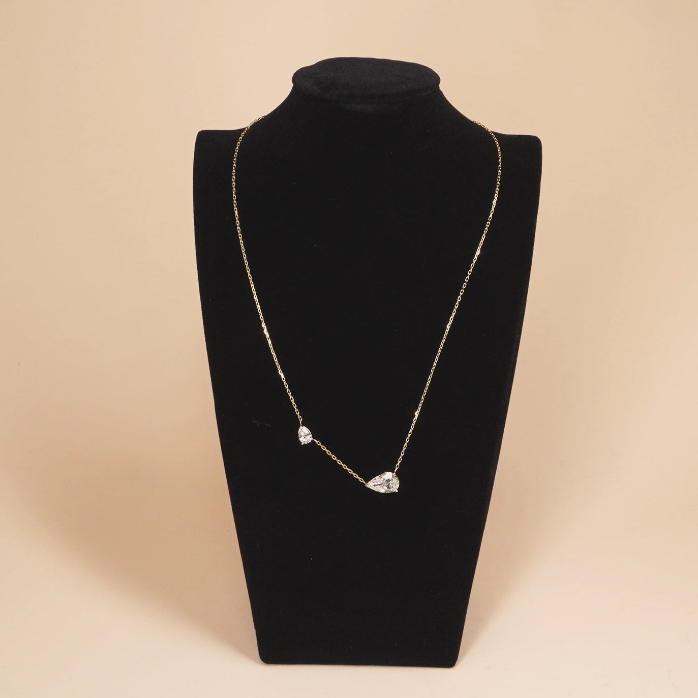 TDC - Large Double Pear Necklace Lab