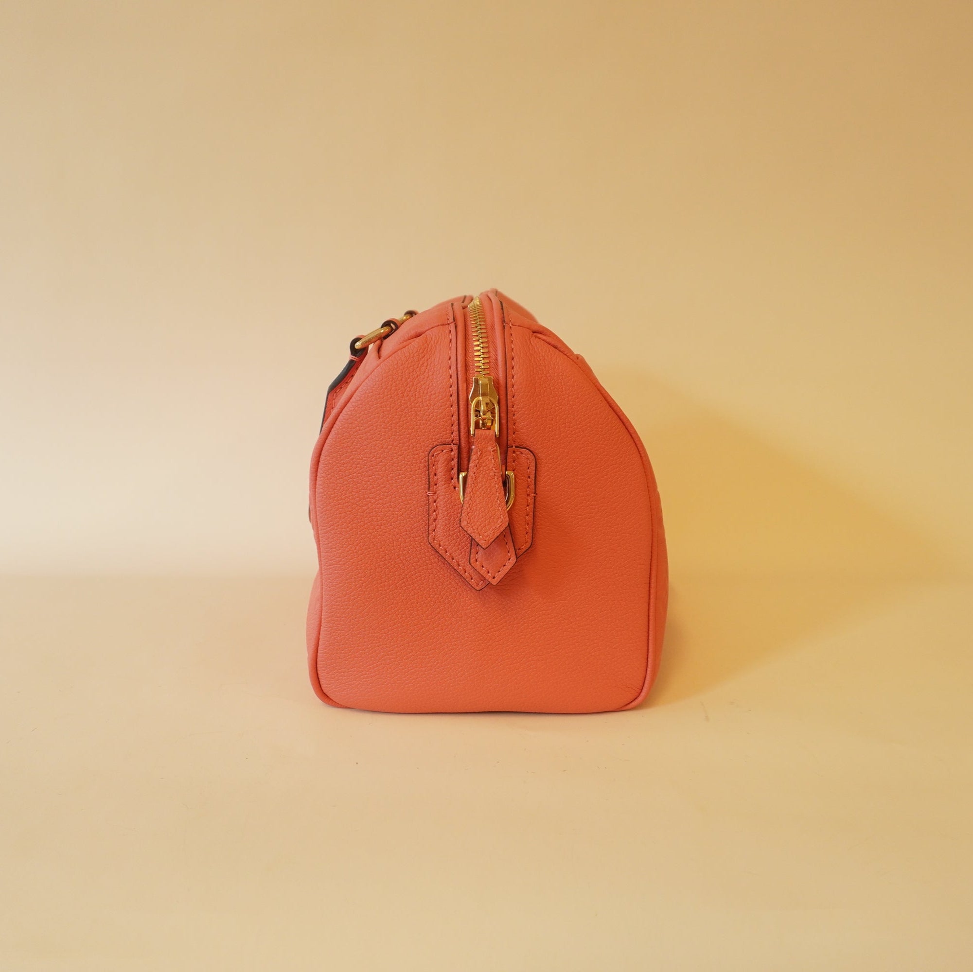 PRE-OWNED LV Pink Blossom Speedy 25 Monogram Empreinte Shoulder Bag