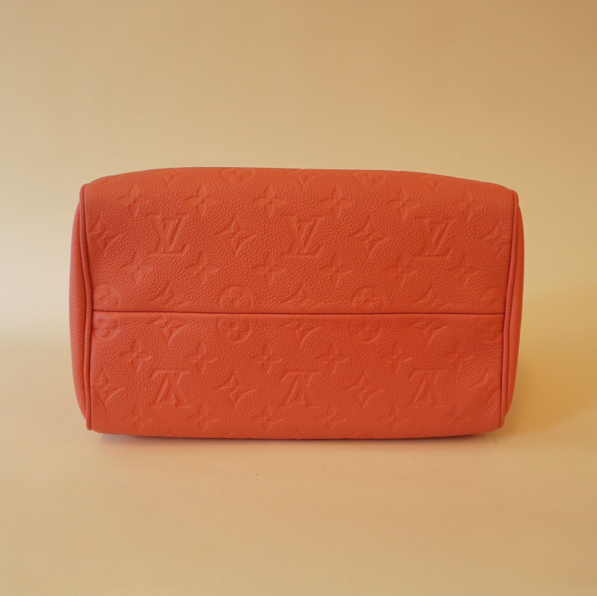 PRE-OWNED LV Pink Blossom Speedy 25 Monogram Empreinte Shoulder Bag