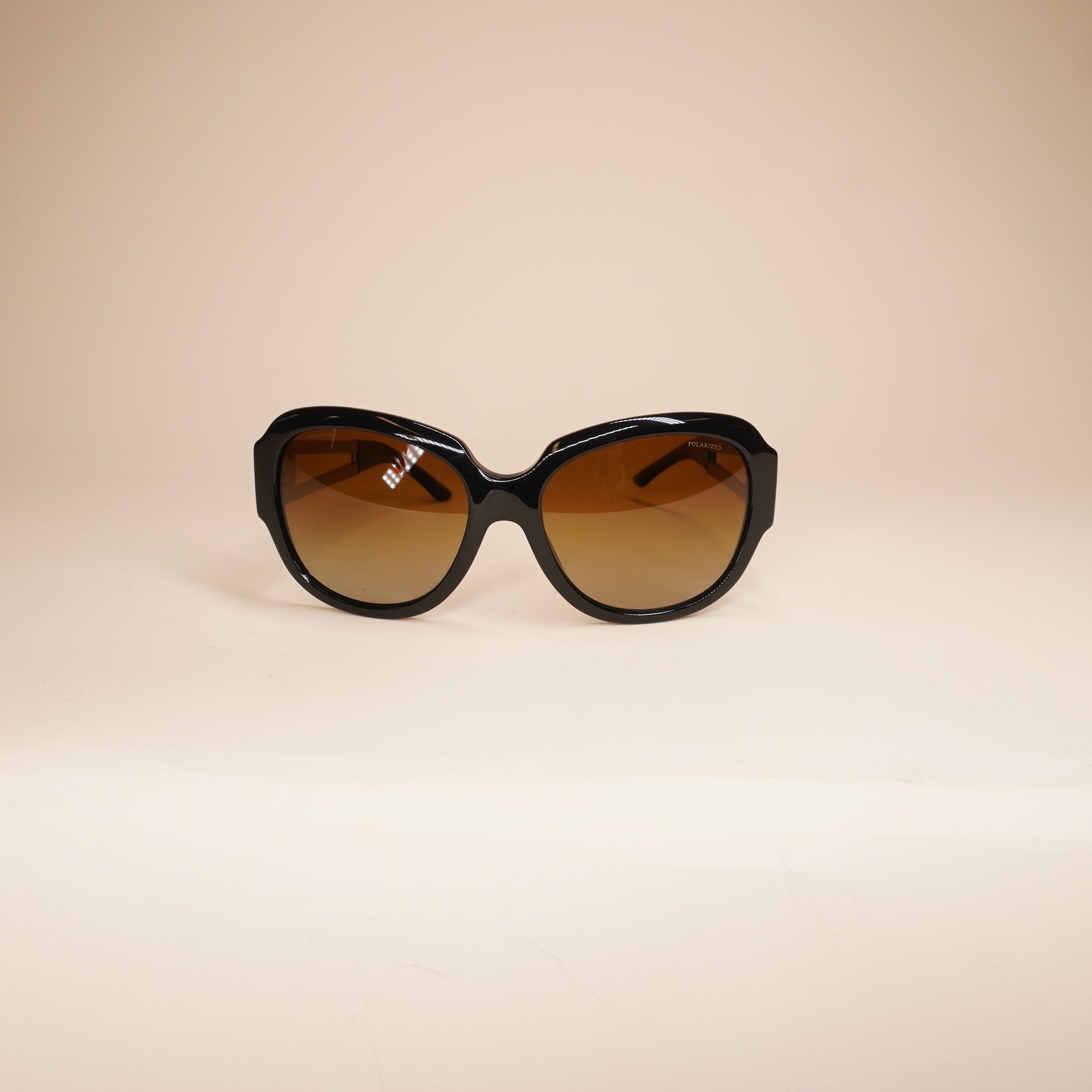 PRE-OWNED Sunglasses Women's Black/Polarized Brown Gradient