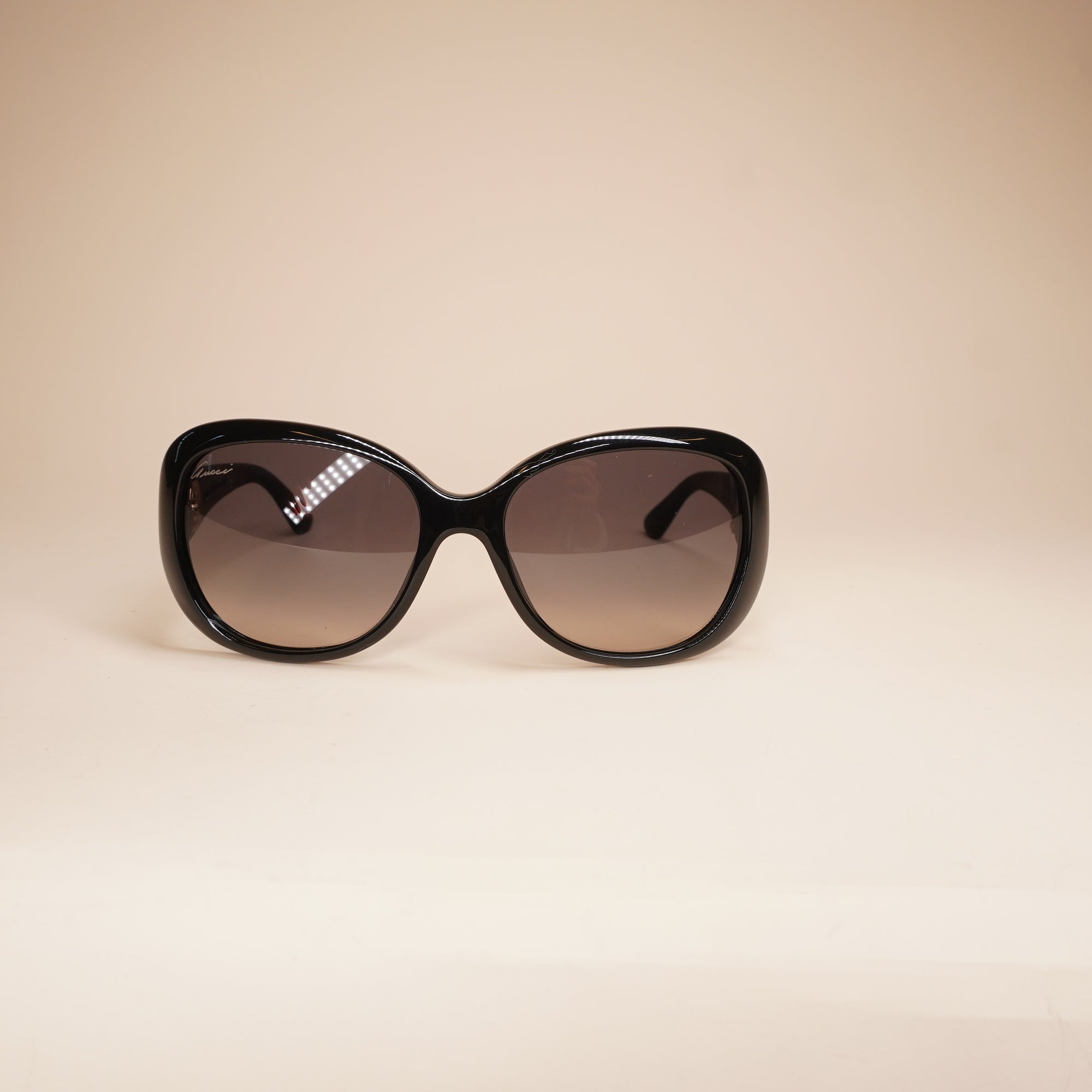 PRE-OWNED GG 3787/S Black Acetate Frame Tint Sunglasses