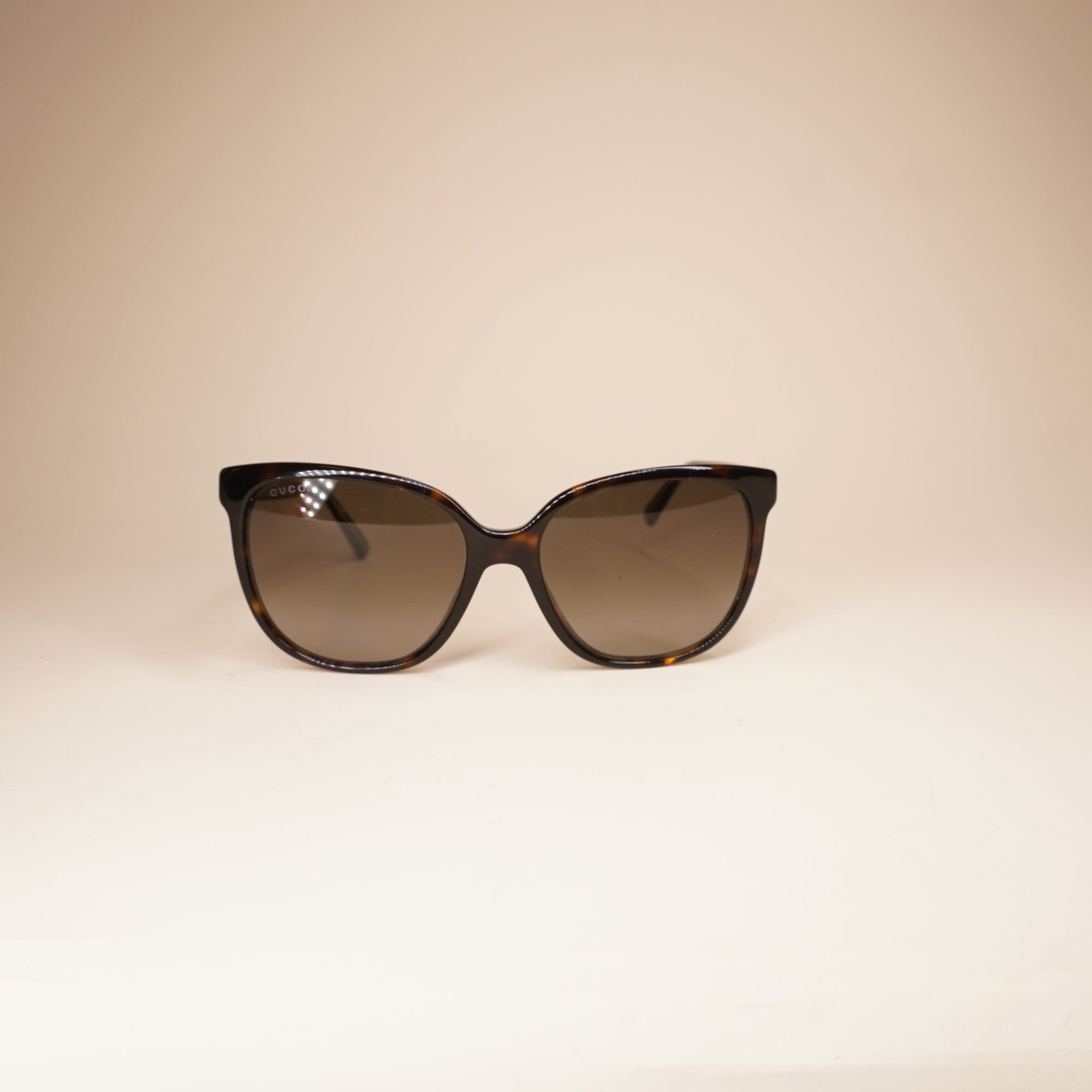 PRE-OWNED GG Tortoise Shell Acetate Gradient Lenses Sunglasses