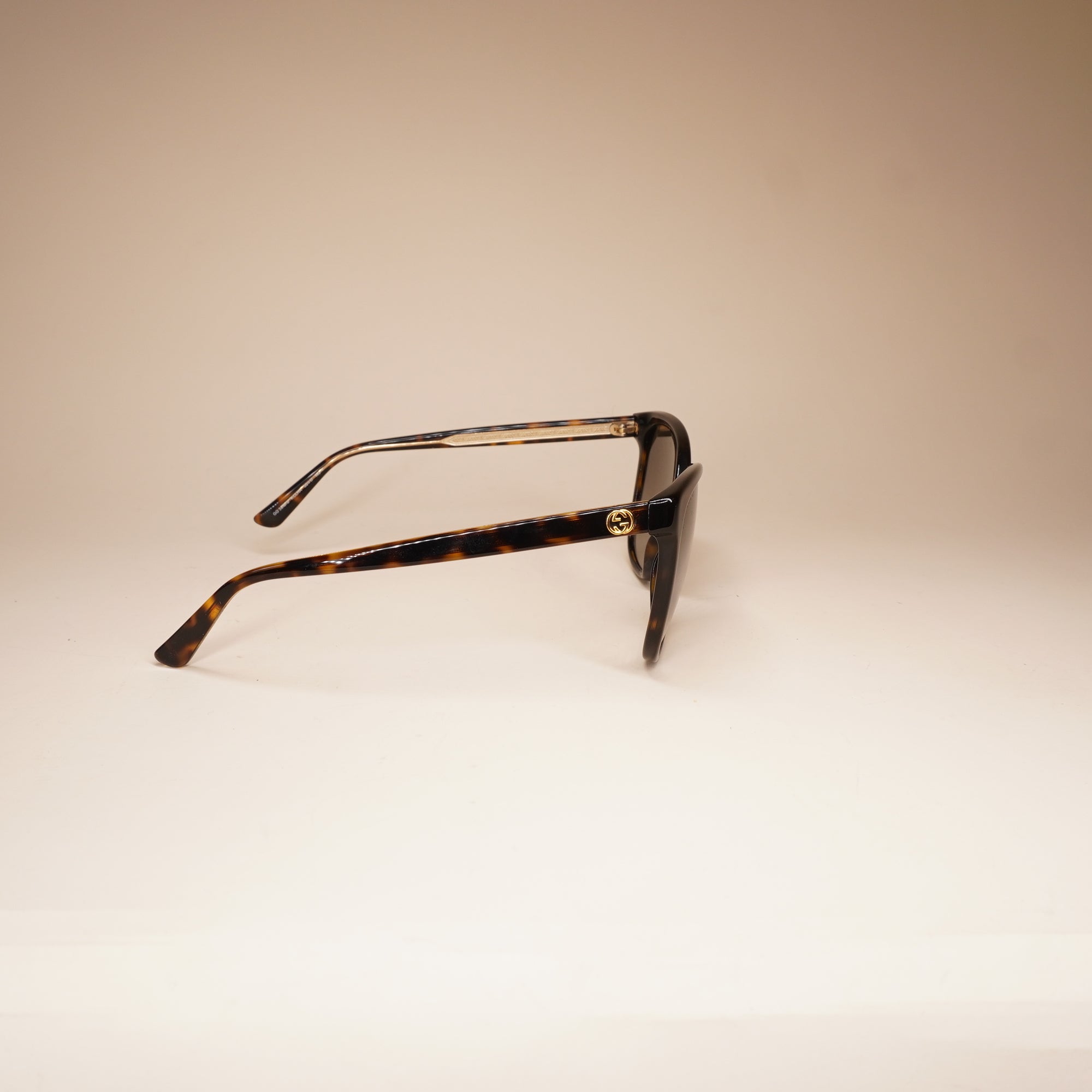 PRE-OWNED GG Tortoise Shell Acetate Gradient Lenses Sunglasses