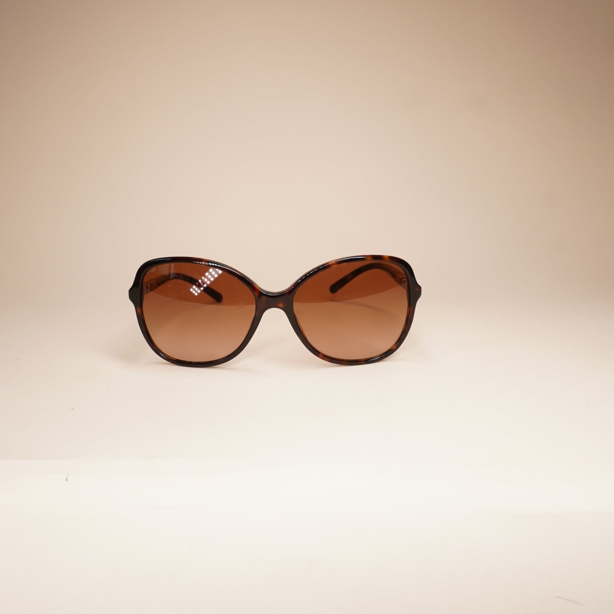 PRE-OWNED Dark Havana Brown Sunglasses