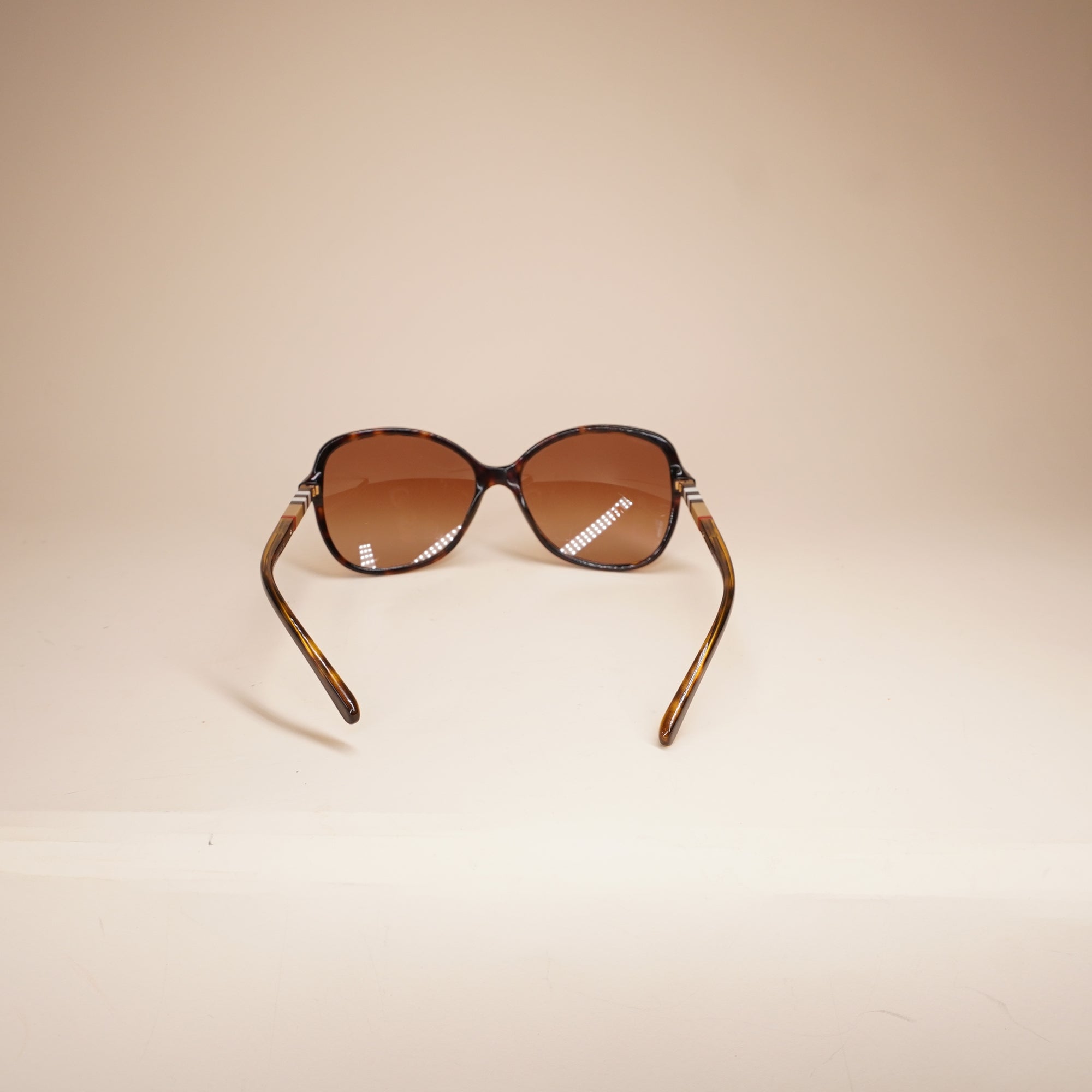 PRE-OWNED Dark Havana Brown Sunglasses