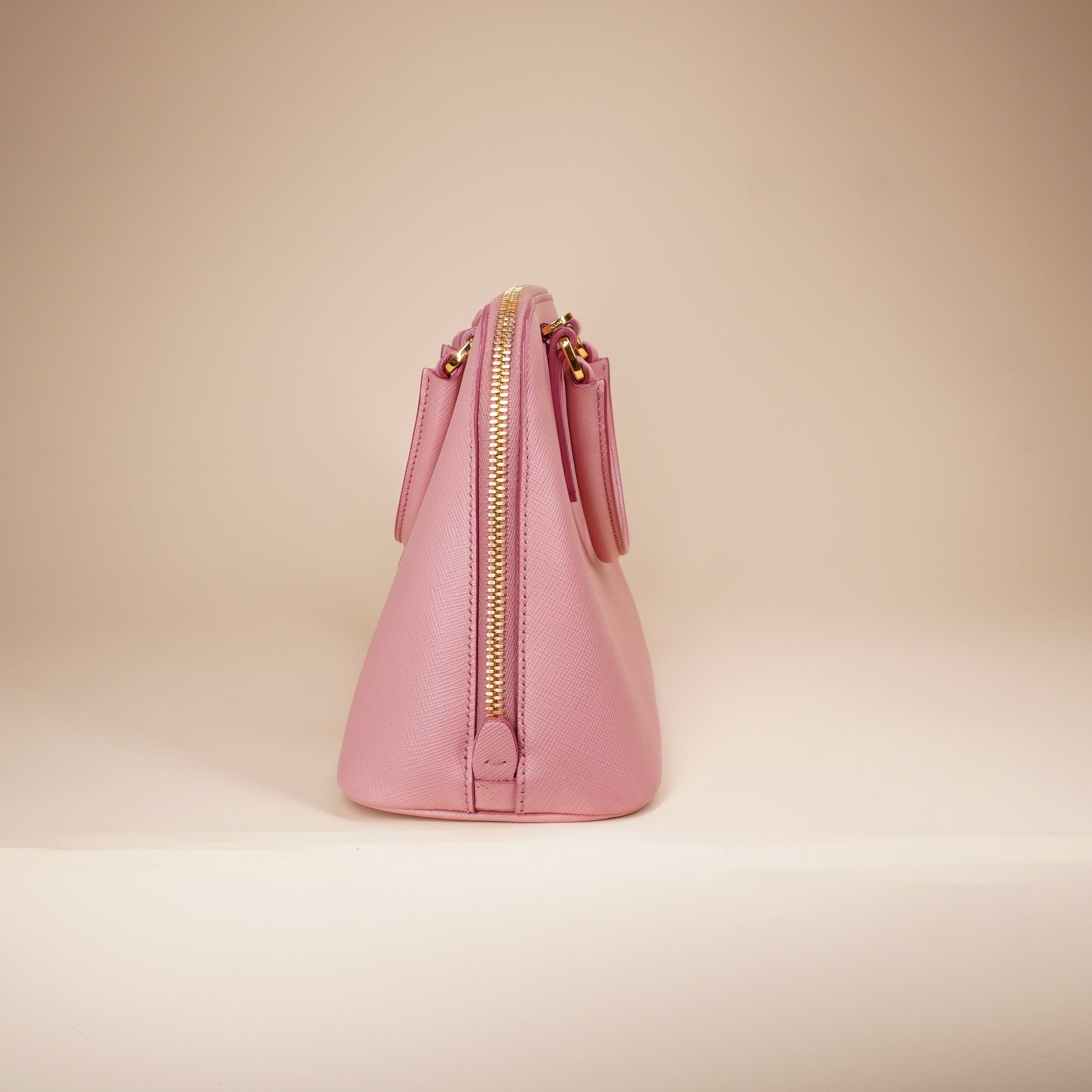 PRE-OWNED Mini Saffiano Pink Lux Promenade Bag
