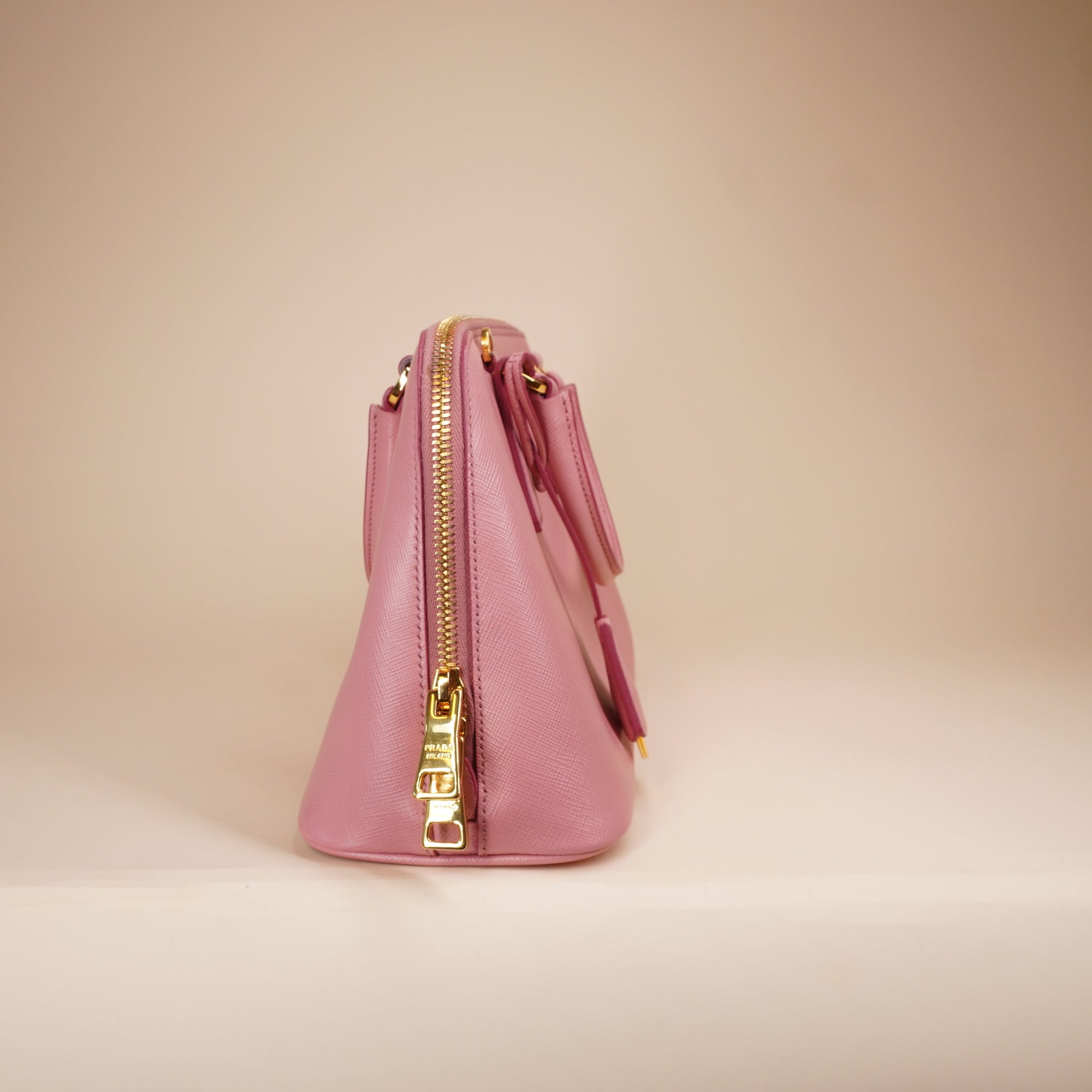 PRE-OWNED Mini Saffiano Pink Lux Promenade Bag