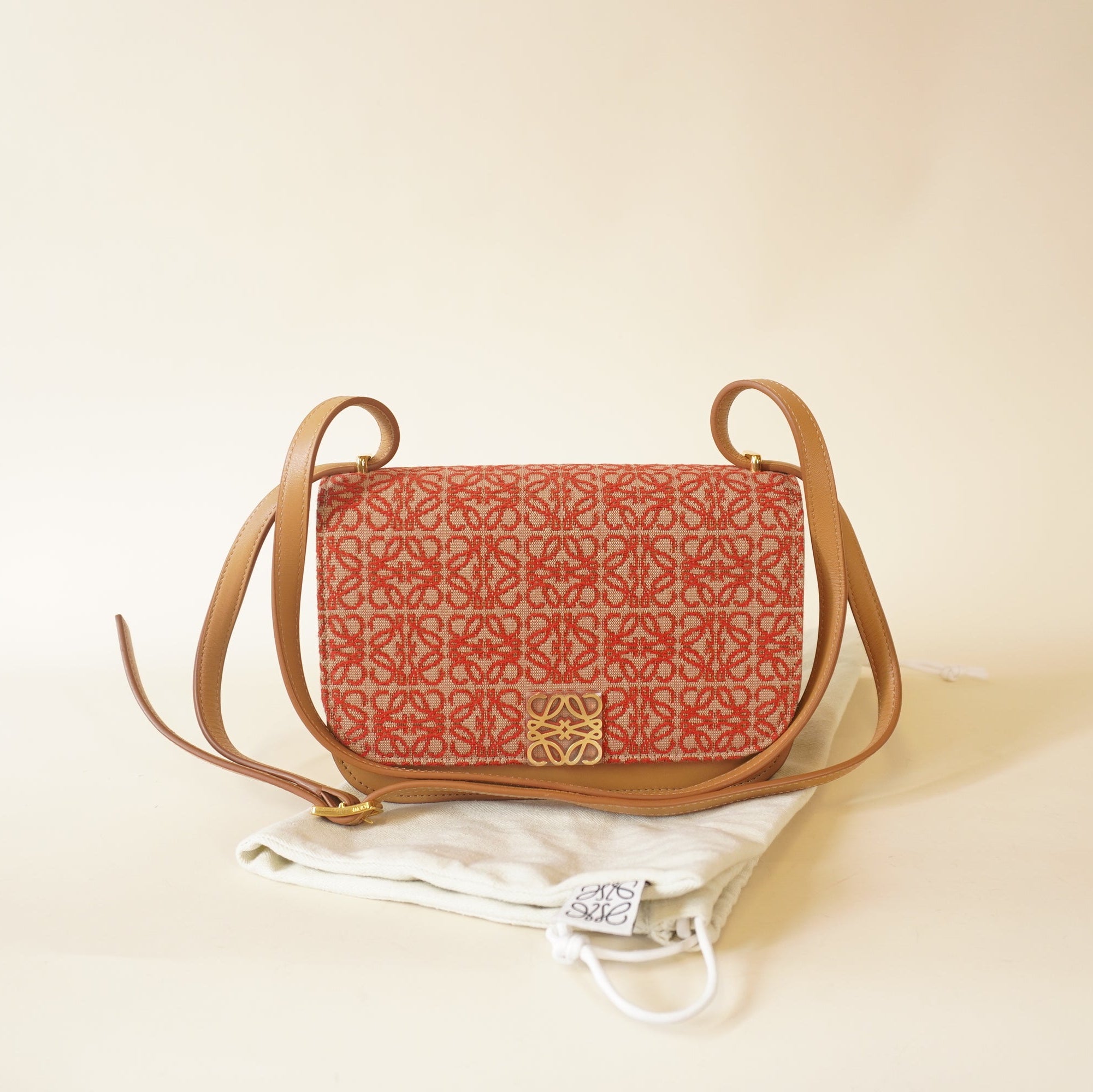 PRE-OWNED Goya Calfskin Crossbody Bag