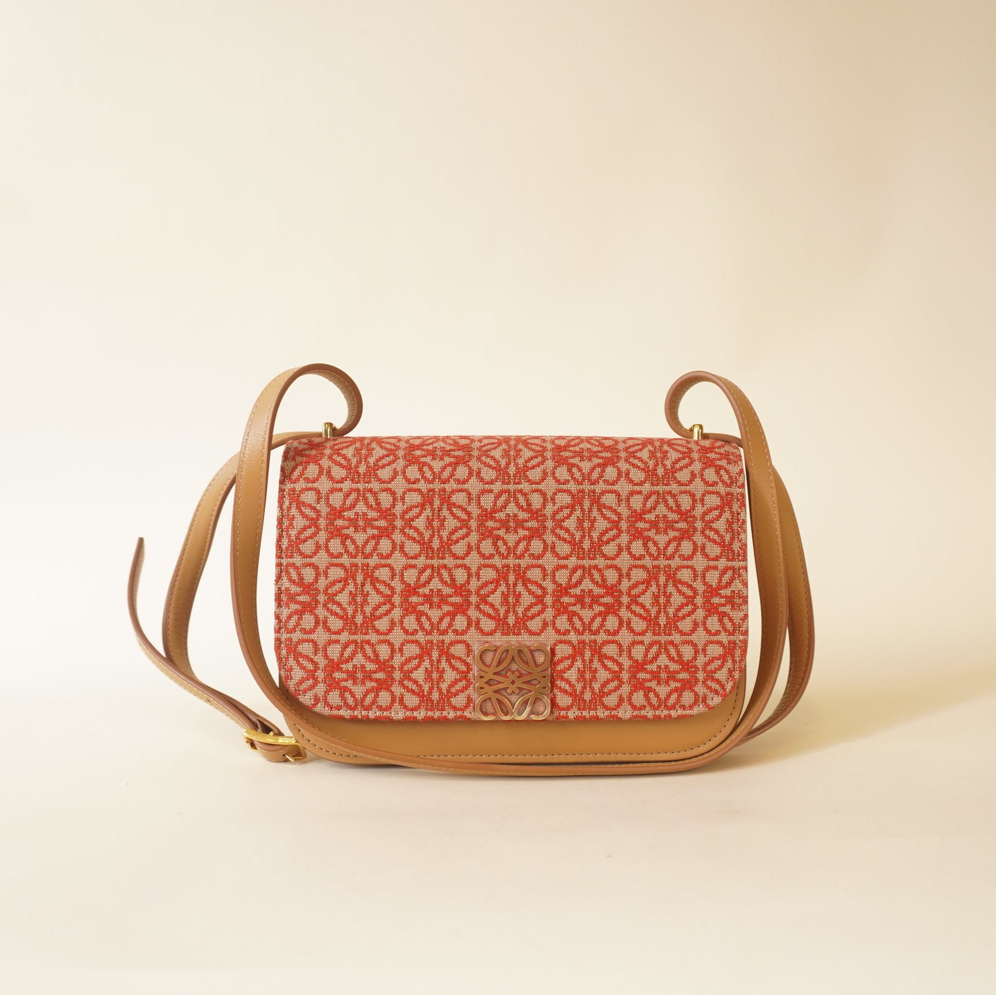 PRE-OWNED Goya Calfskin Crossbody Bag