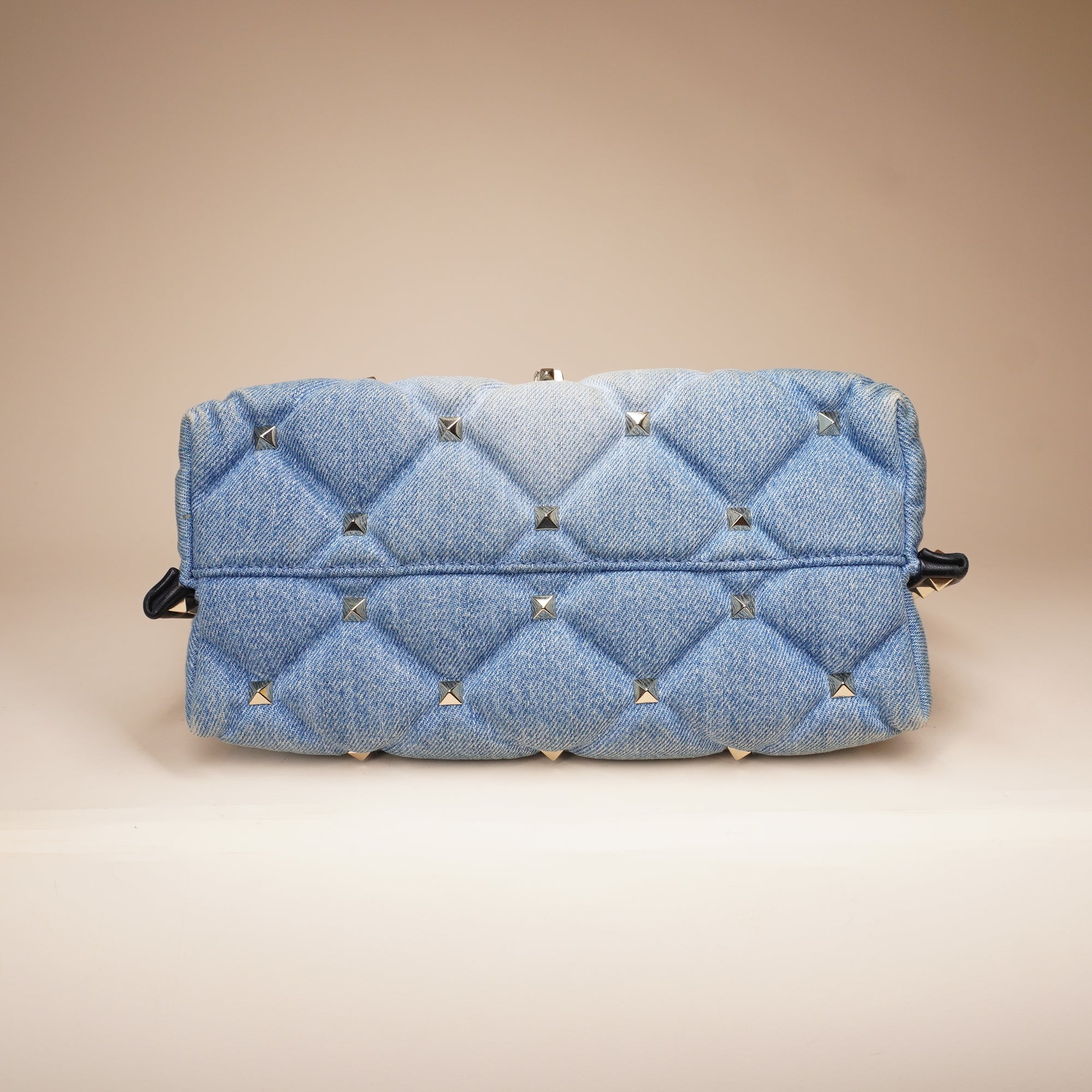 PRE-OWNED Mini Denim Candystud Top Handle Bag