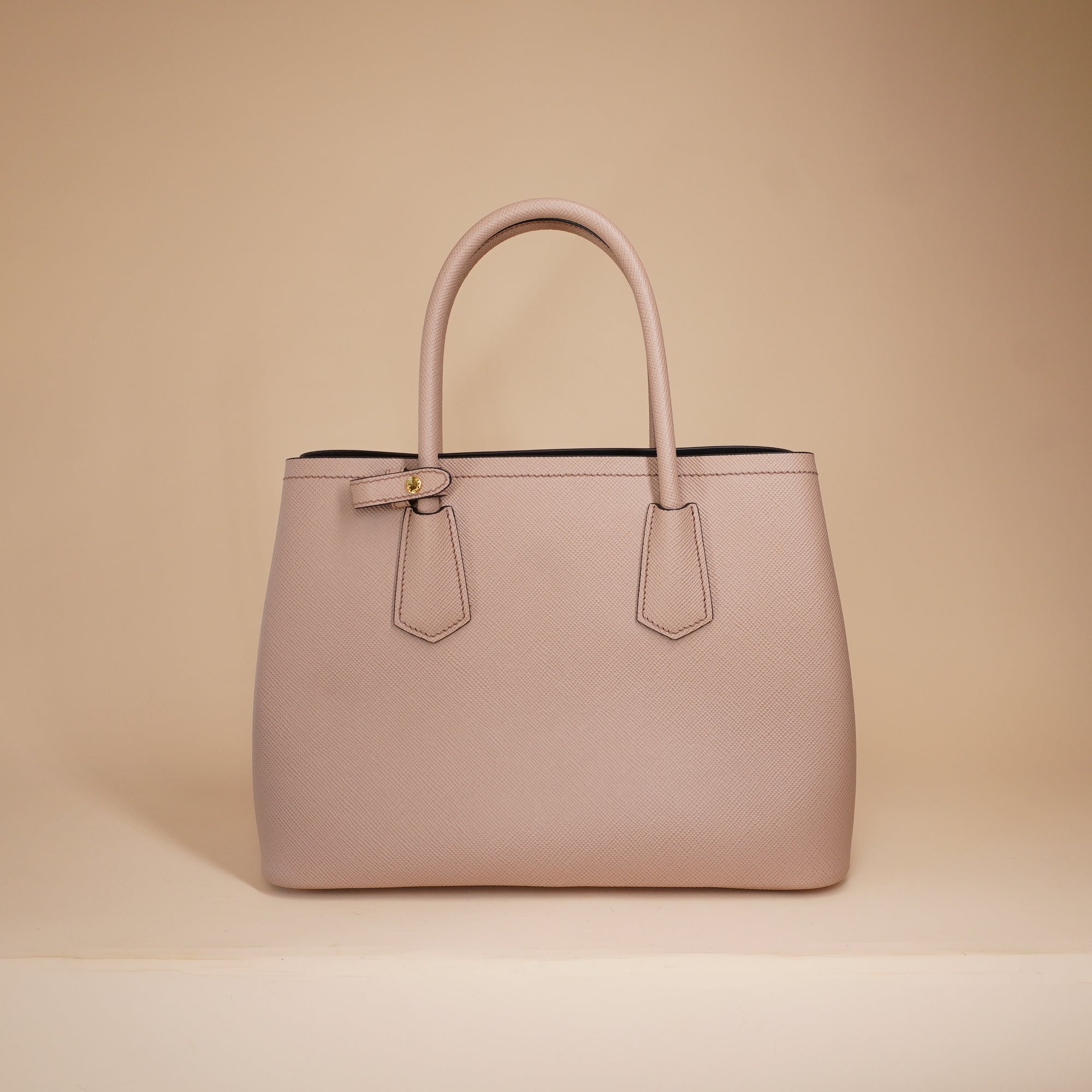 PRE-OWNED Cammeo Saffiano Cuir Medium Double Bag