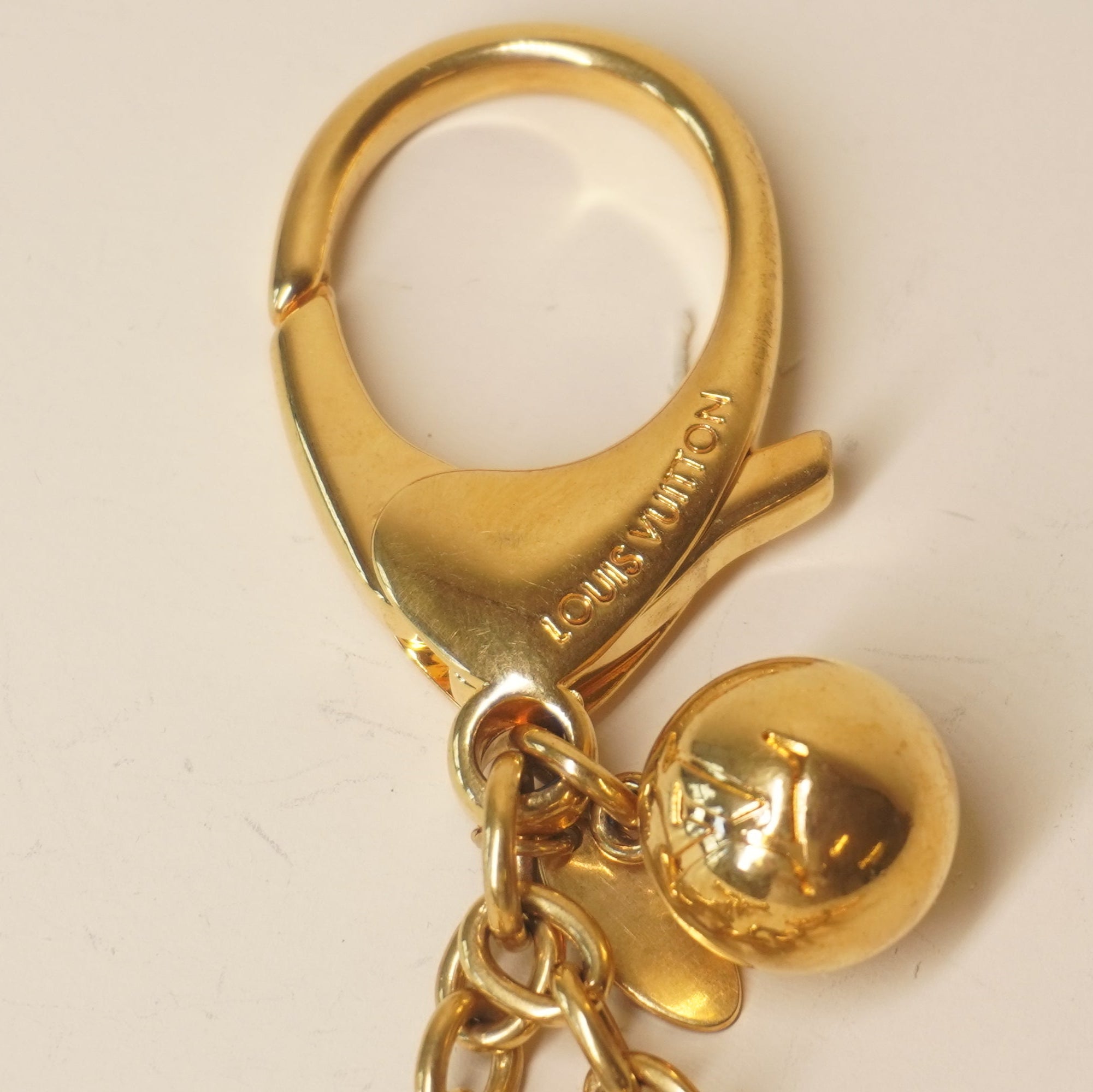 PRE-OWNED LV Gold Bloomy Bag Charm
