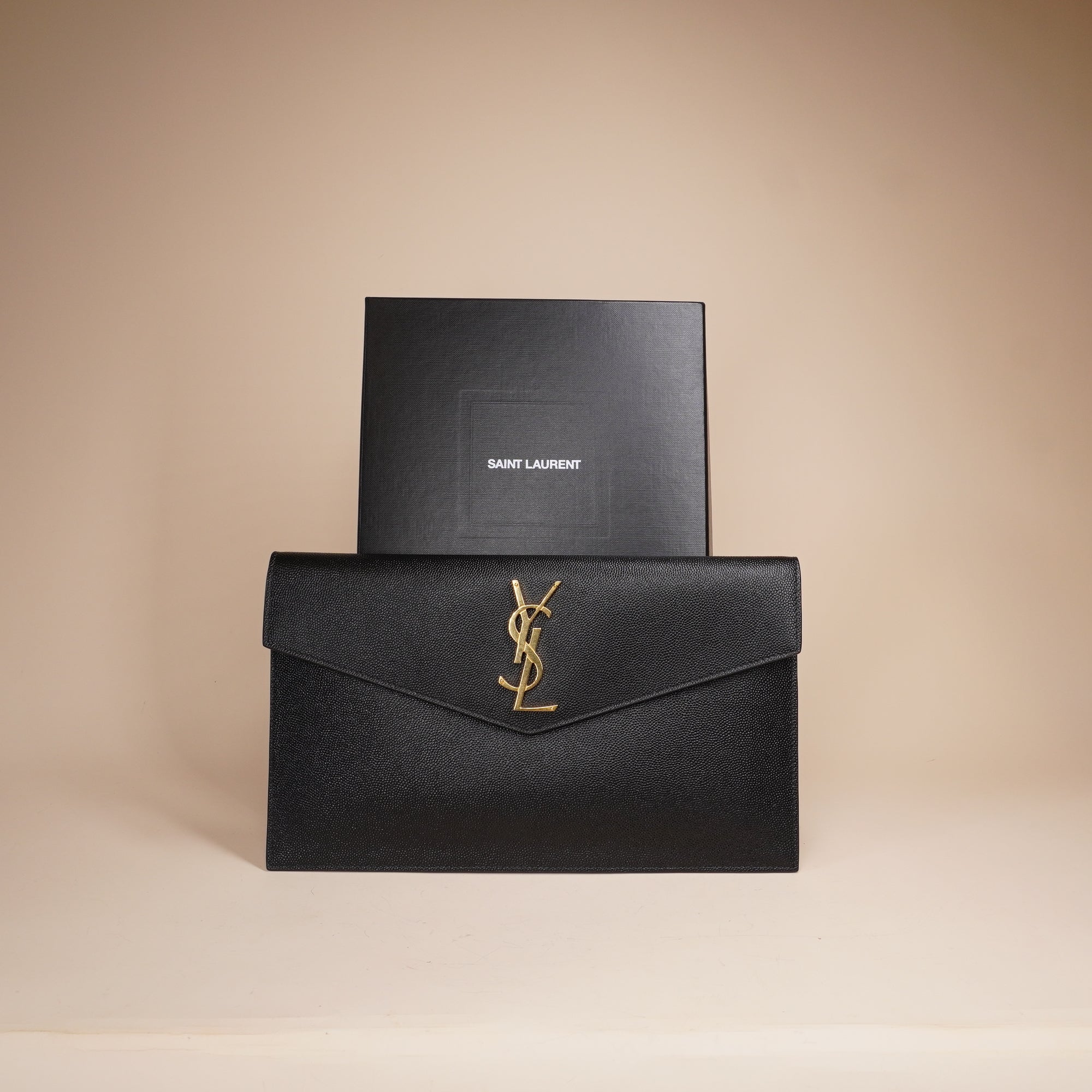 PRE-OWNED Grain De Poudre Uptown Pouch Black