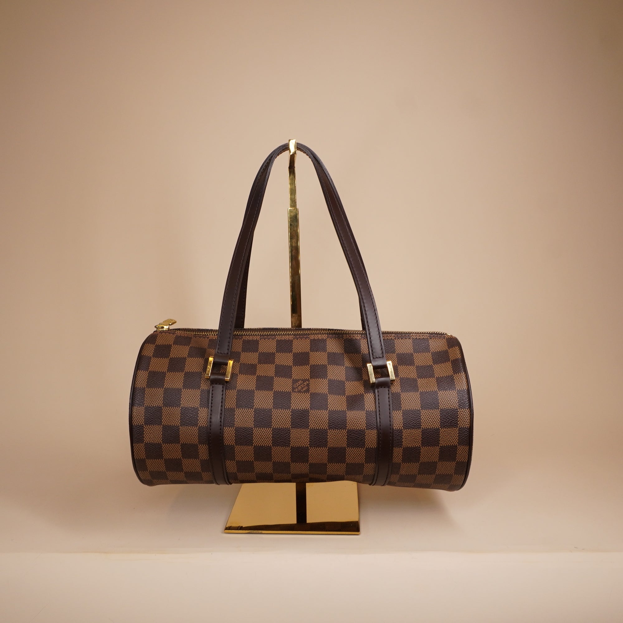 PRE-OWNED LV Brown Damier Ebene Papillon 30 with Baby Bag