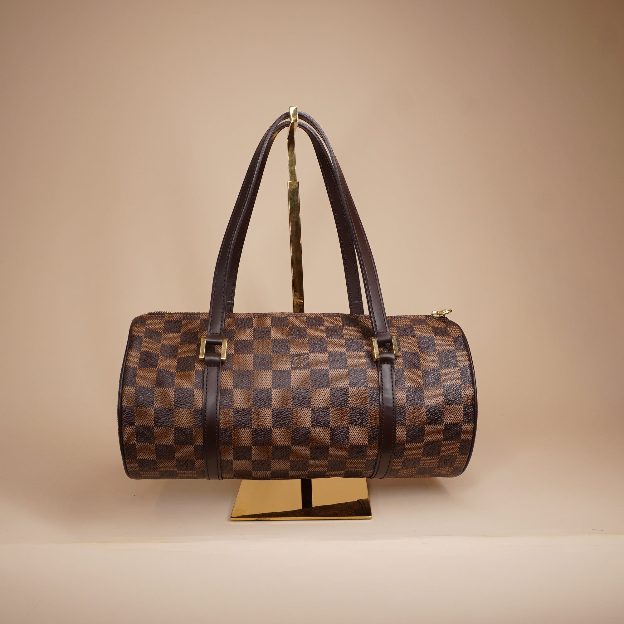 PRE-OWNED LV Brown Damier Ebene Papillon 30 with Baby Bag