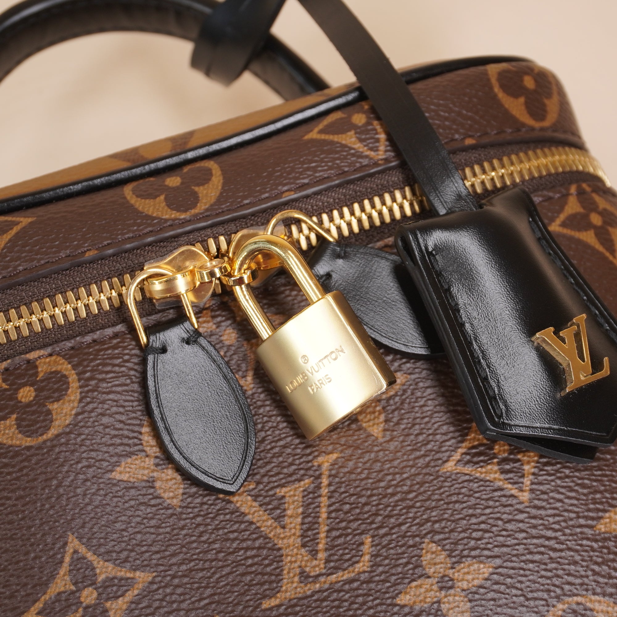 PRE-OWNED LV Monogram/Reverse Monogram Canvas Vanity PM