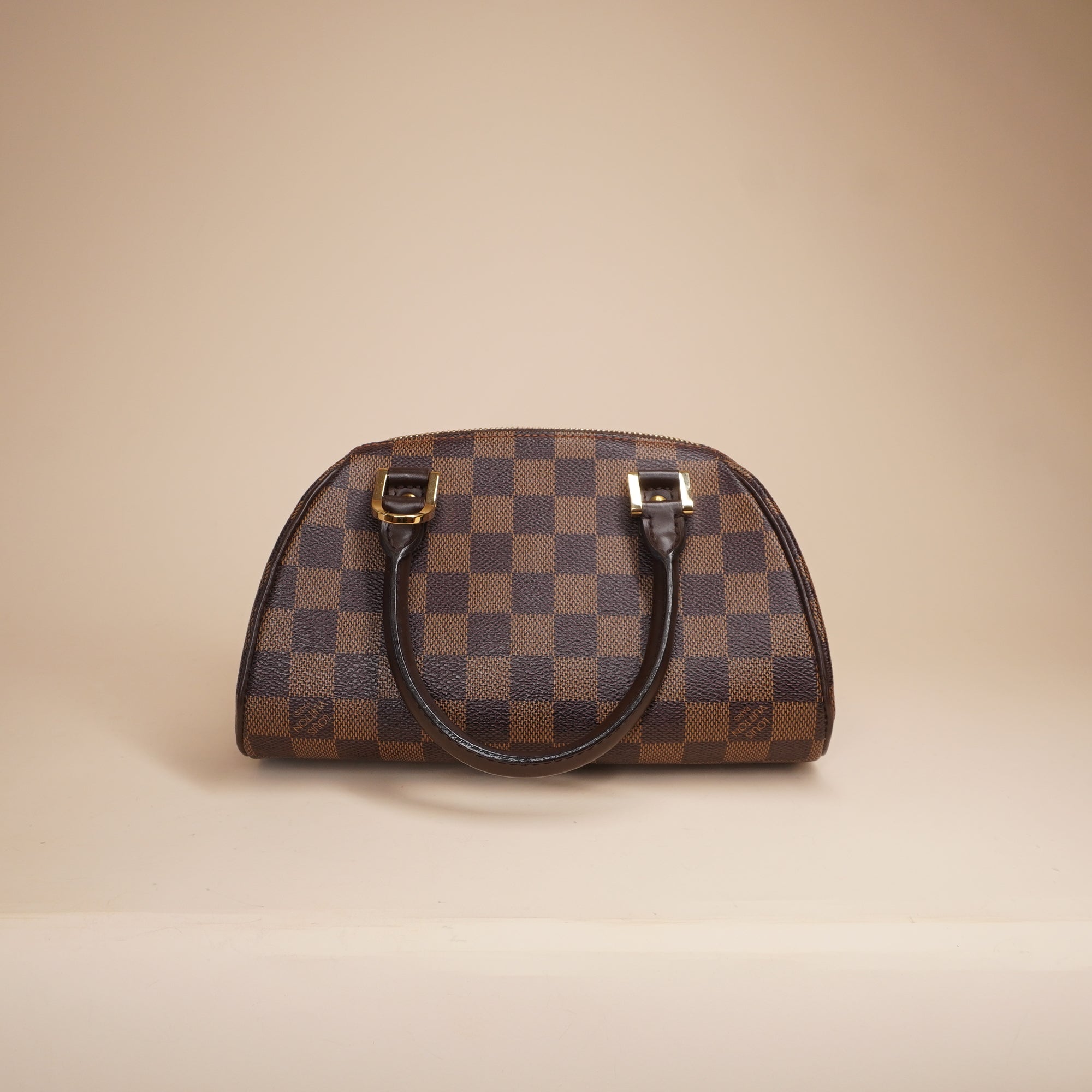 PRE-OWNED LV Damier Ebene Ribera Mini Handbag