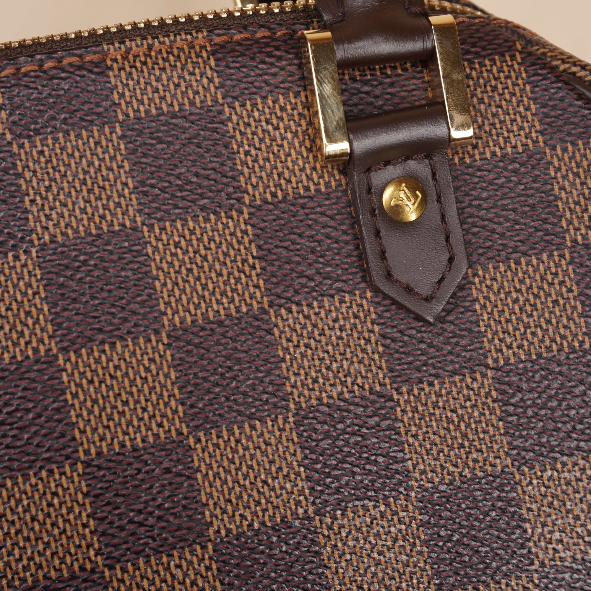 PRE-OWNED LV Damier Ebene Ribera Mini Handbag