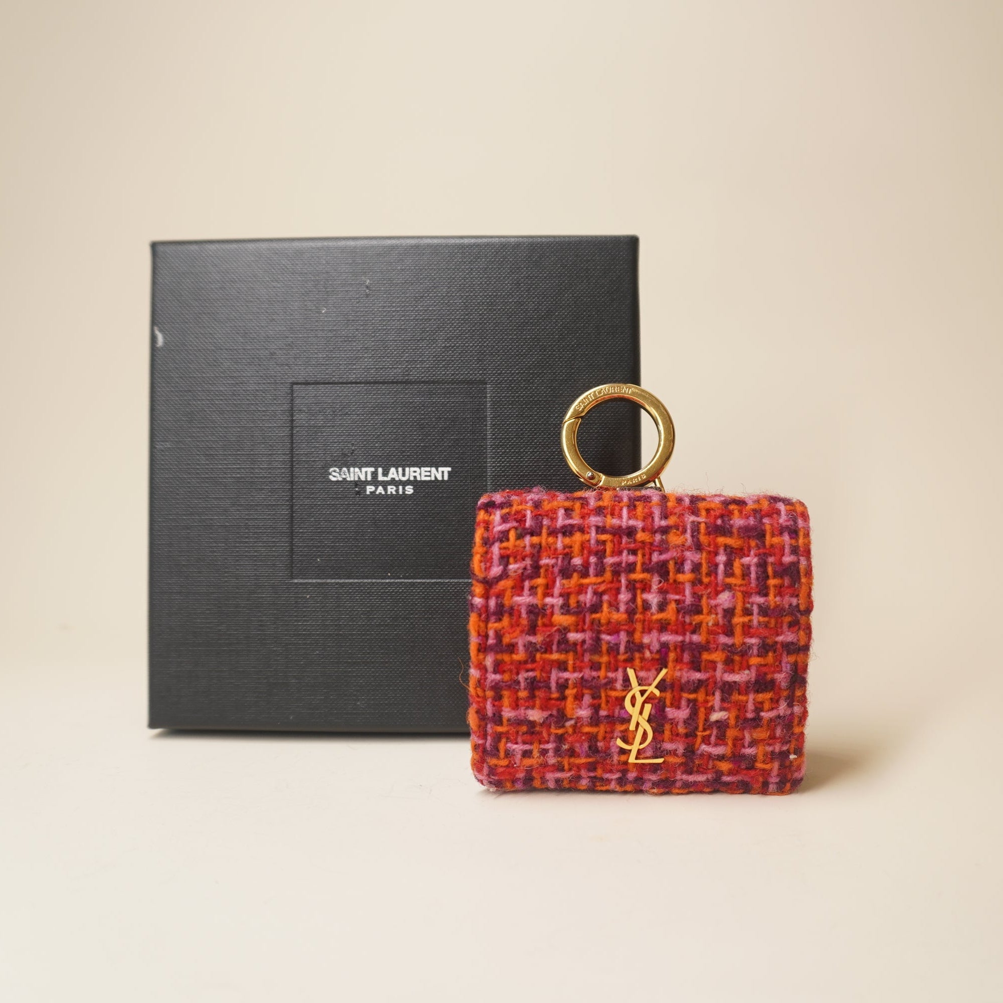 PRE-OWNED Tweed Woven Quadrillage Monogram Airpods Pro Case