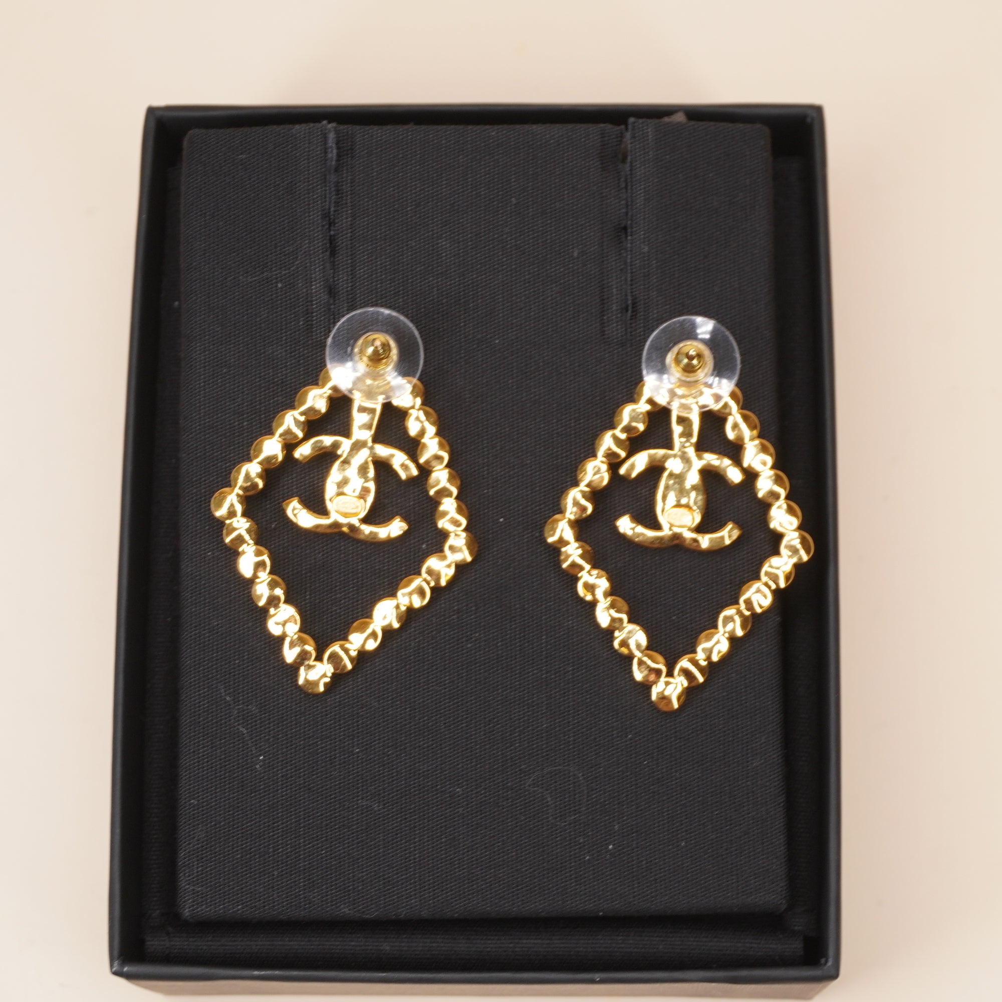 PRE-OWNED CC Strass Drop Earrings
