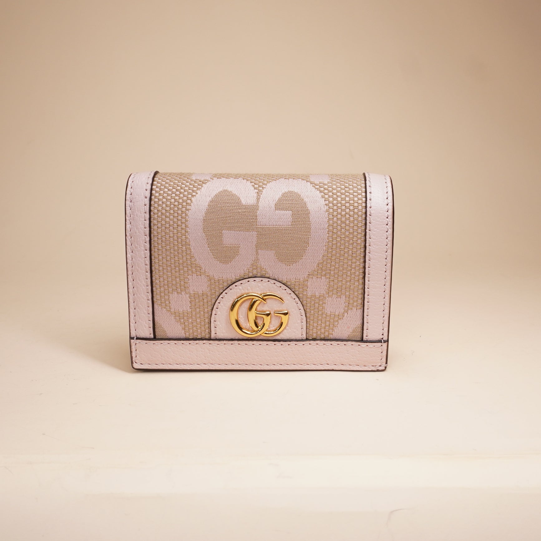 PRE-OWNED GG Ophidia Jumbo Leather Trimmed Wallet