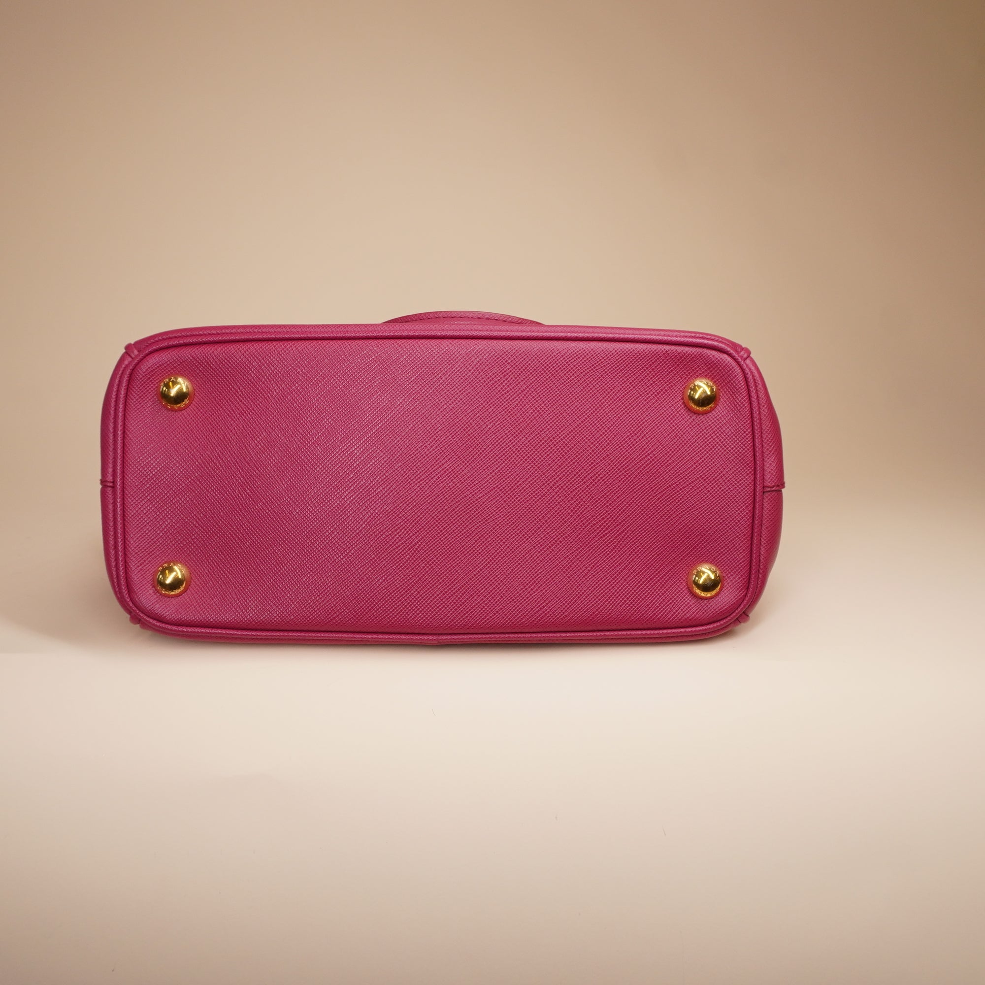 PRADA - Pink Mini Saffiano Leather Galleria Top Handle Bag