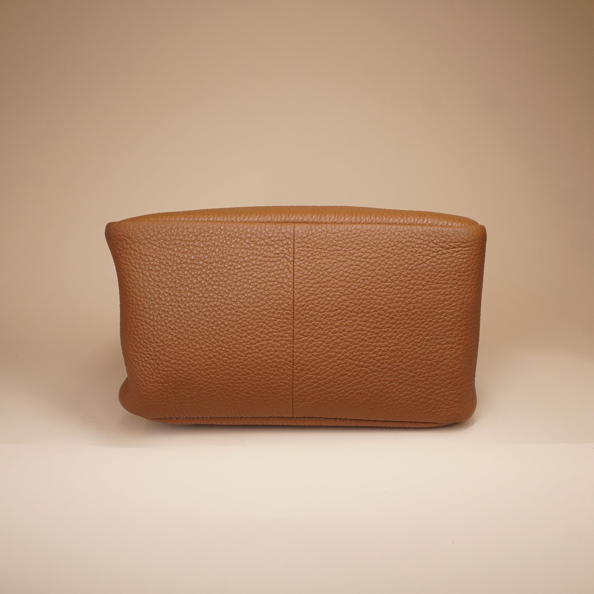 PRE-OWNED Brown Vitello Daino Soft Leather Mini Dynamique Tote