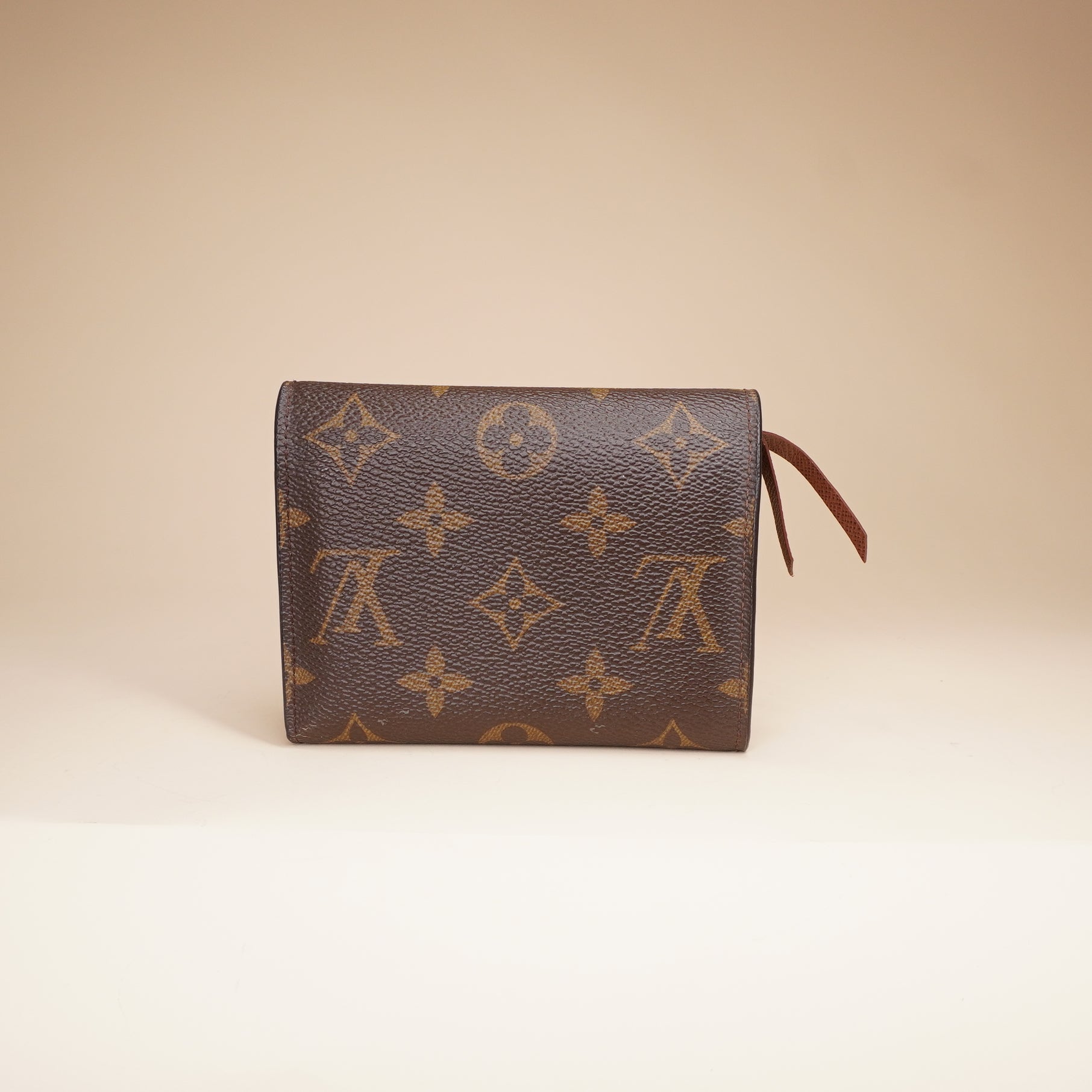 PRE-OWNED LV Monogram Victorine Wallet Brown