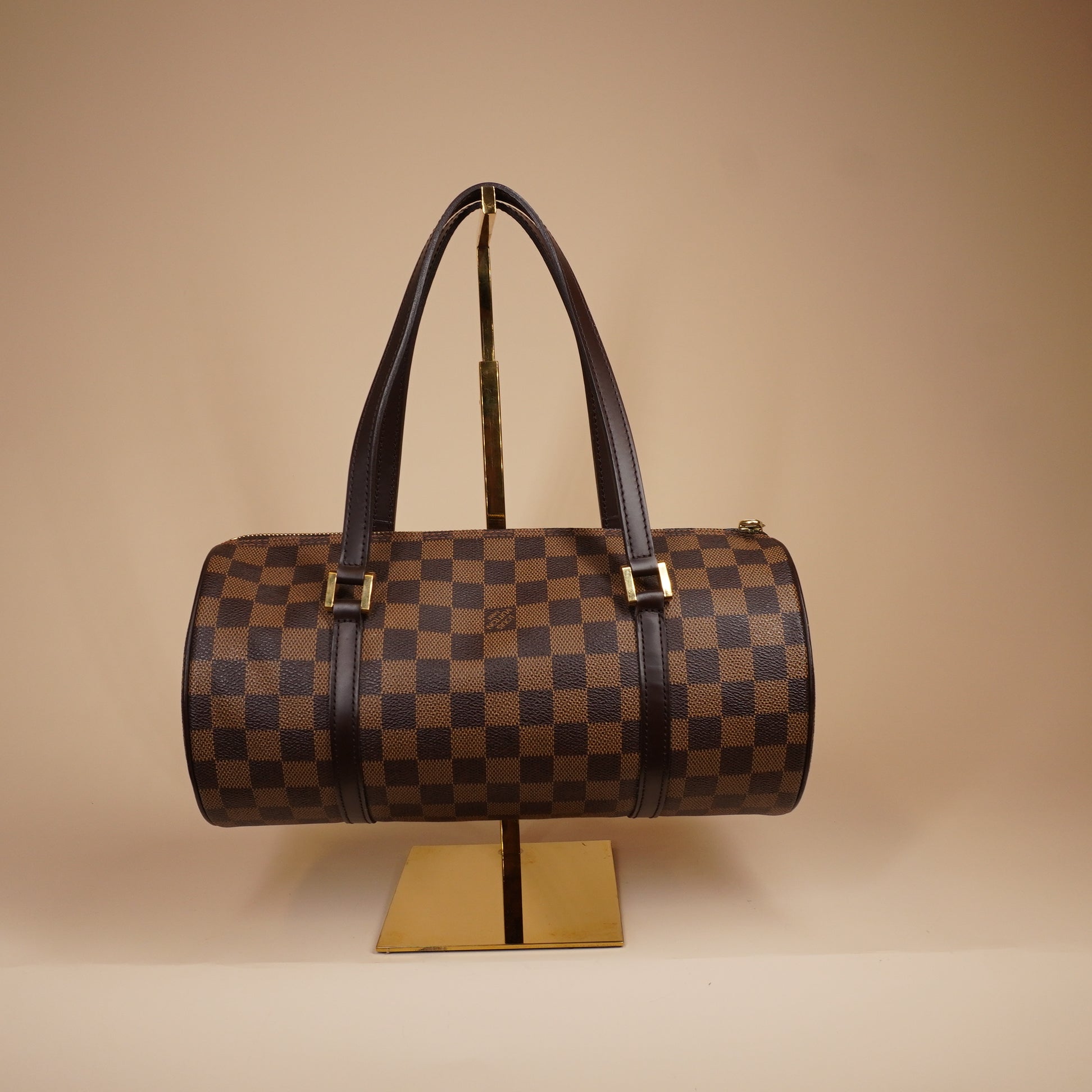 PRE-OWNED LV Damier Papillon 30 With Baby Bag