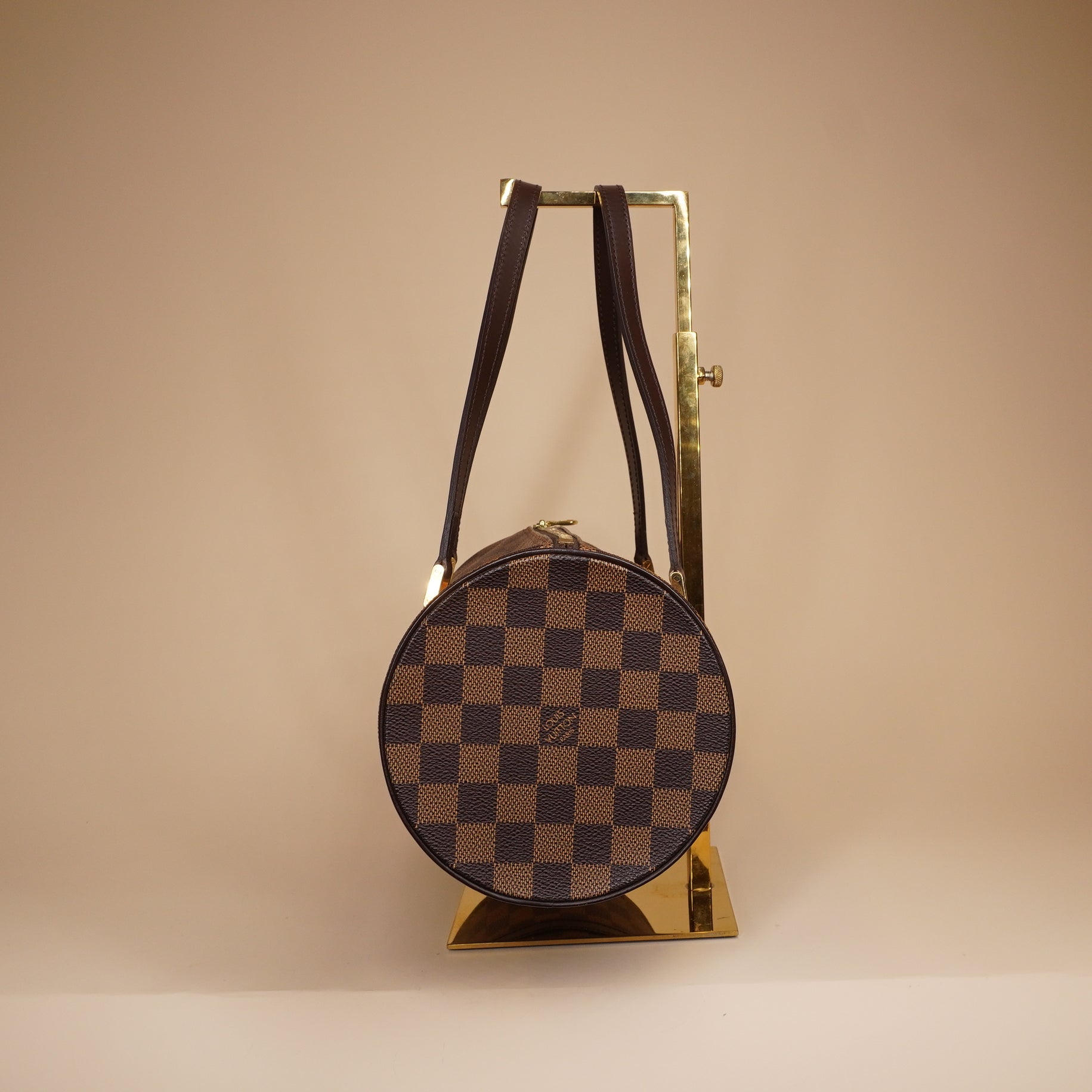 PRE-OWNED LV Damier Papillon 30 With Baby Bag