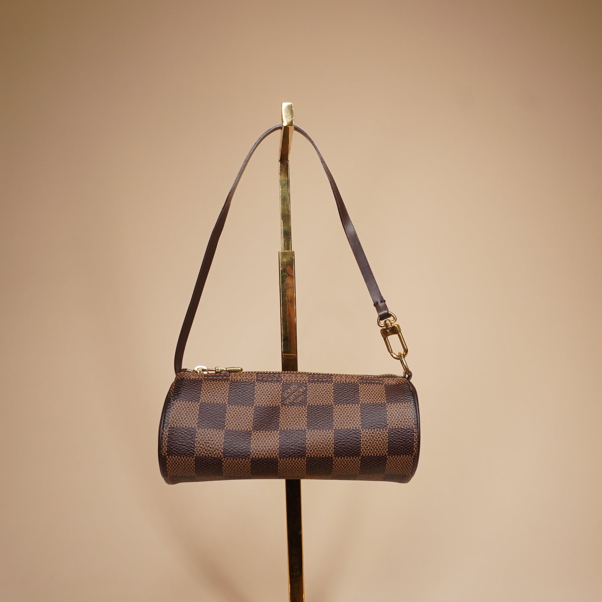 PRE-OWNED LV Damier Papillon 30 With Baby Bag