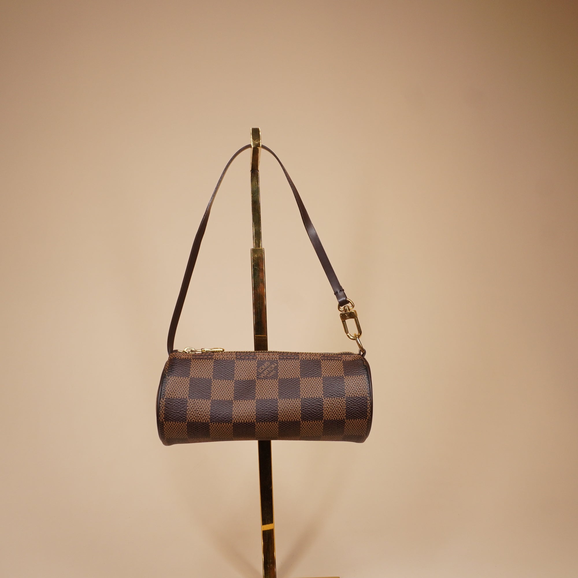 PRE-OWNED LV Damier Papillon 30 With Baby Bag