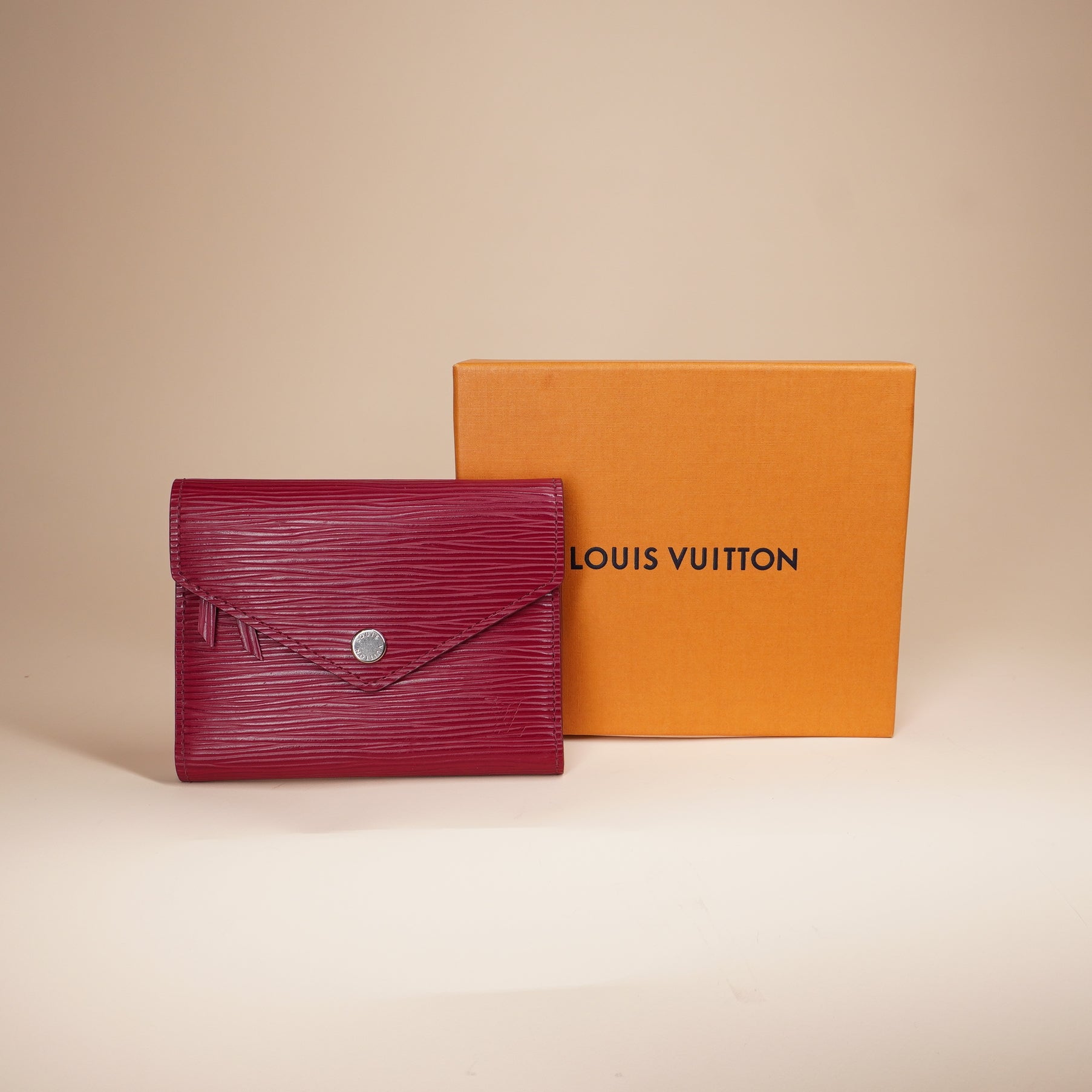 PRE-OWNED LV Fuchsia Epi Leather Victorine Wallet