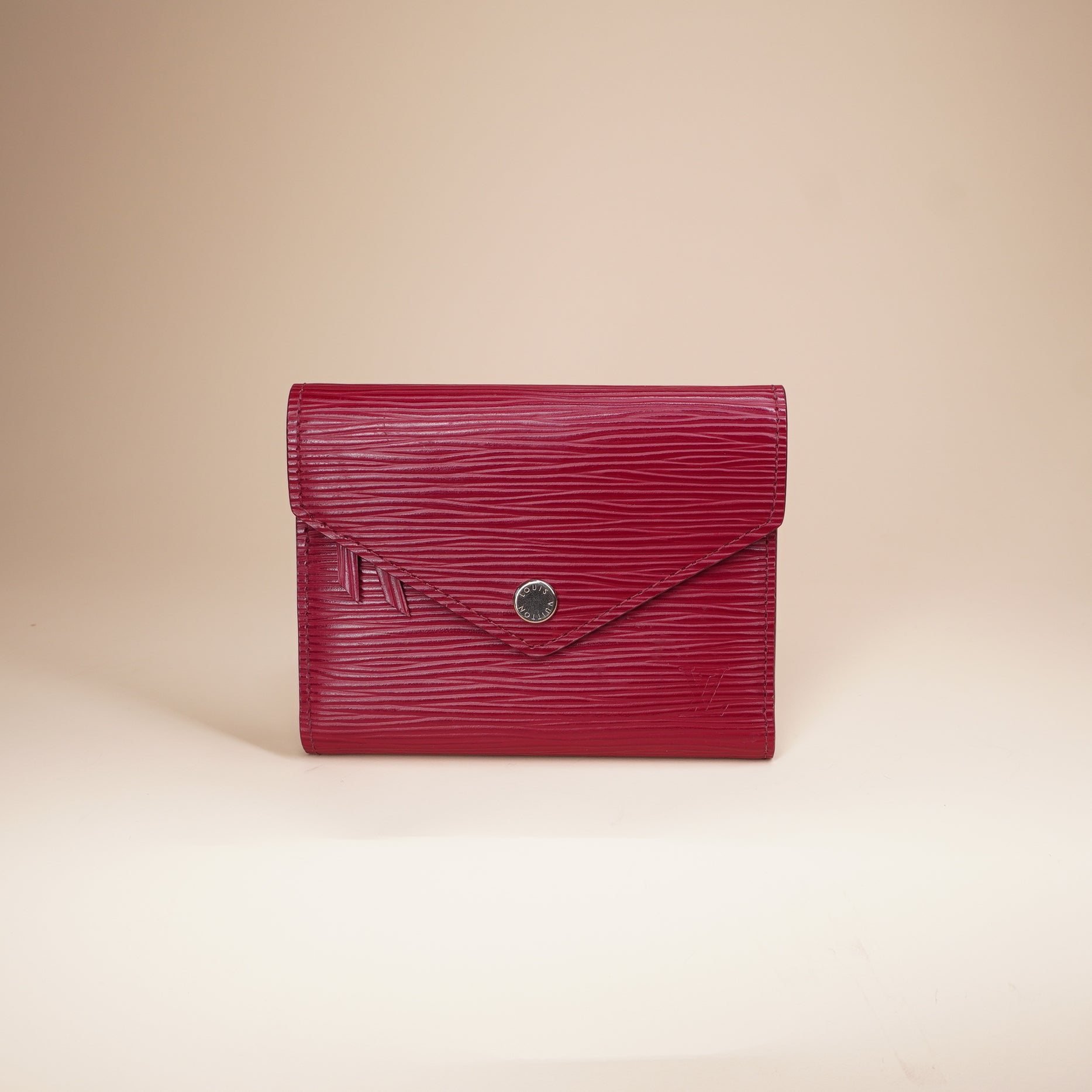 PRE-OWNED LV Fuchsia Epi Leather Victorine Wallet