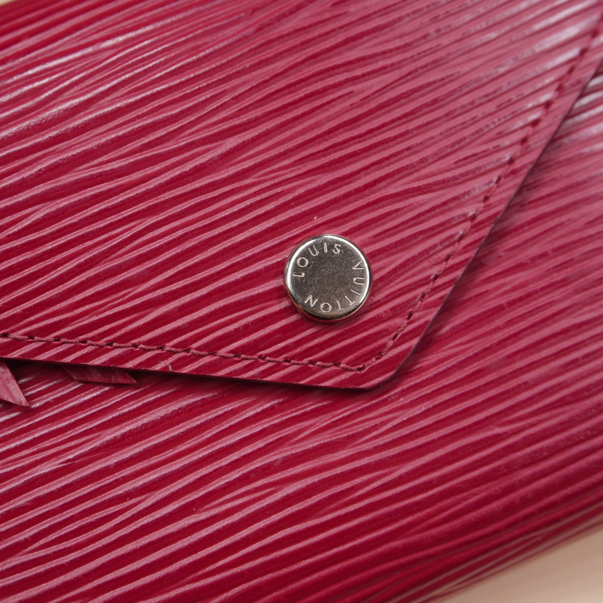PRE-OWNED LV Fuchsia Epi Leather Victorine Wallet