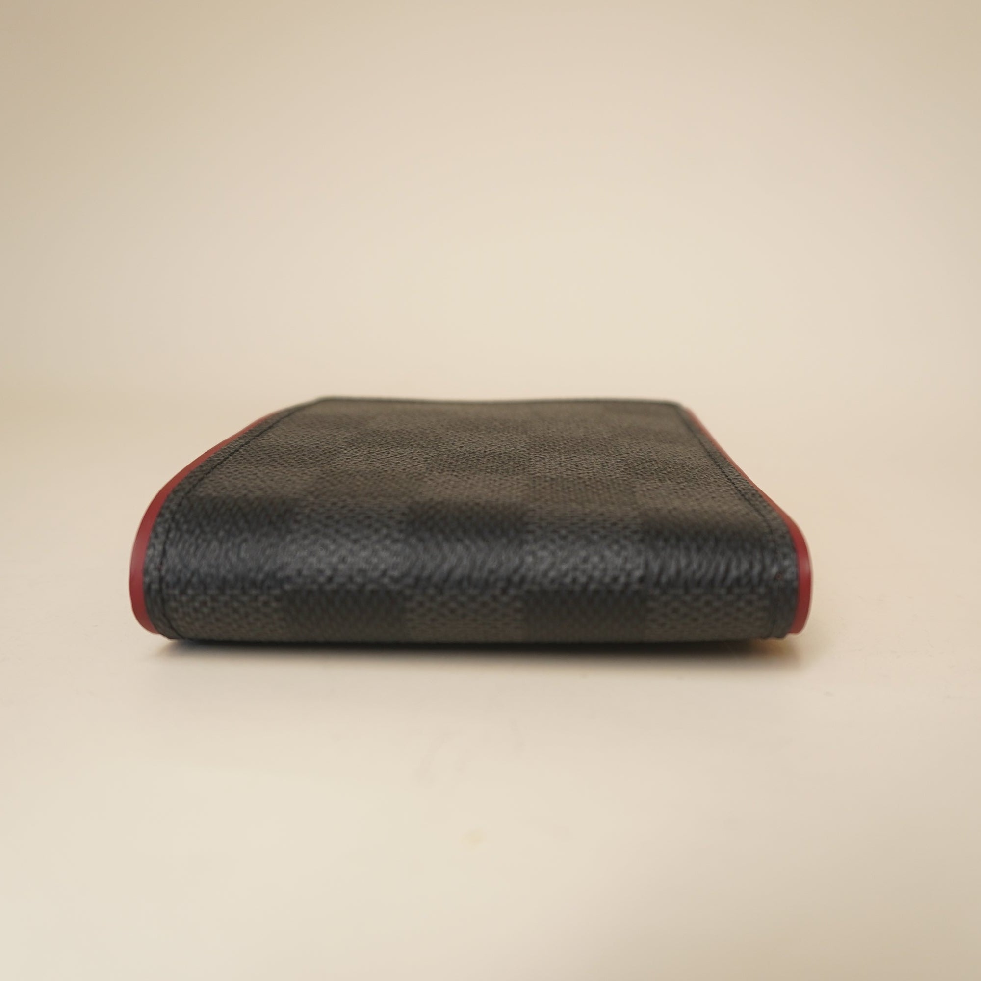 PRE-OWNED Damier Graphite Multiple Wallet Bordeaux