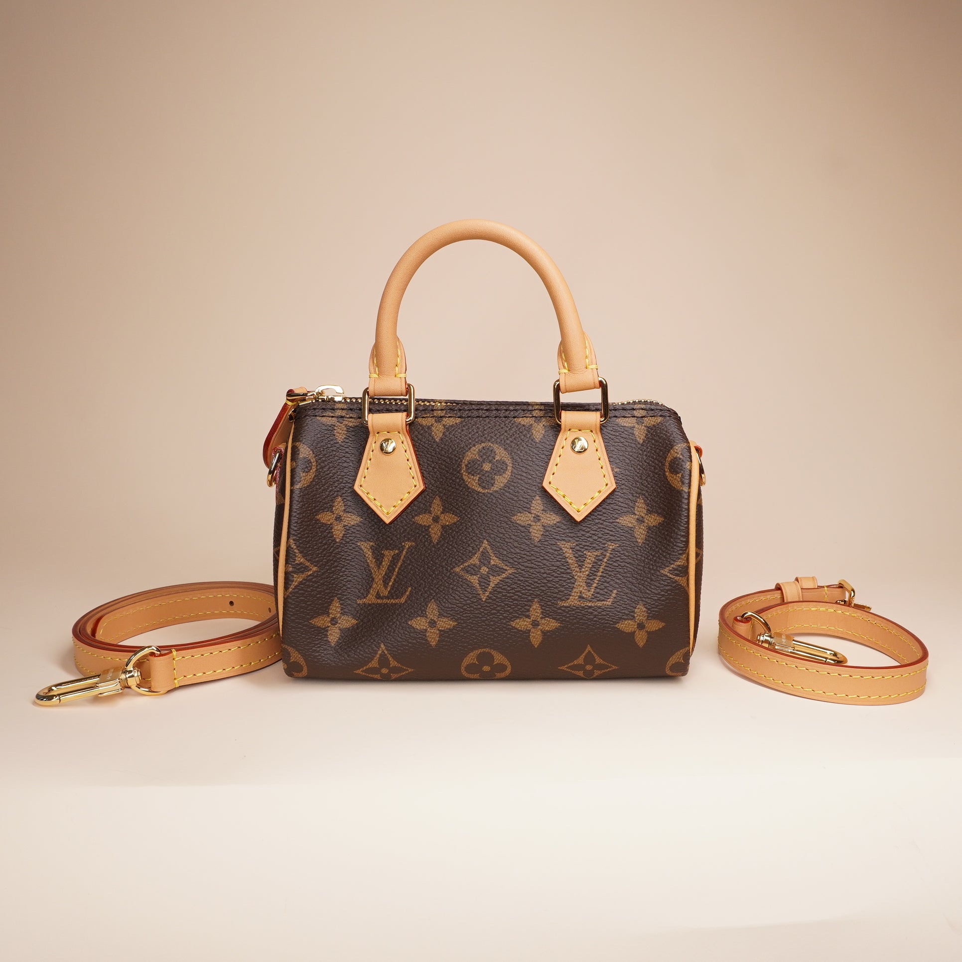 PRE-OWNED LV Monogram Canvas Nano Speedy Bag