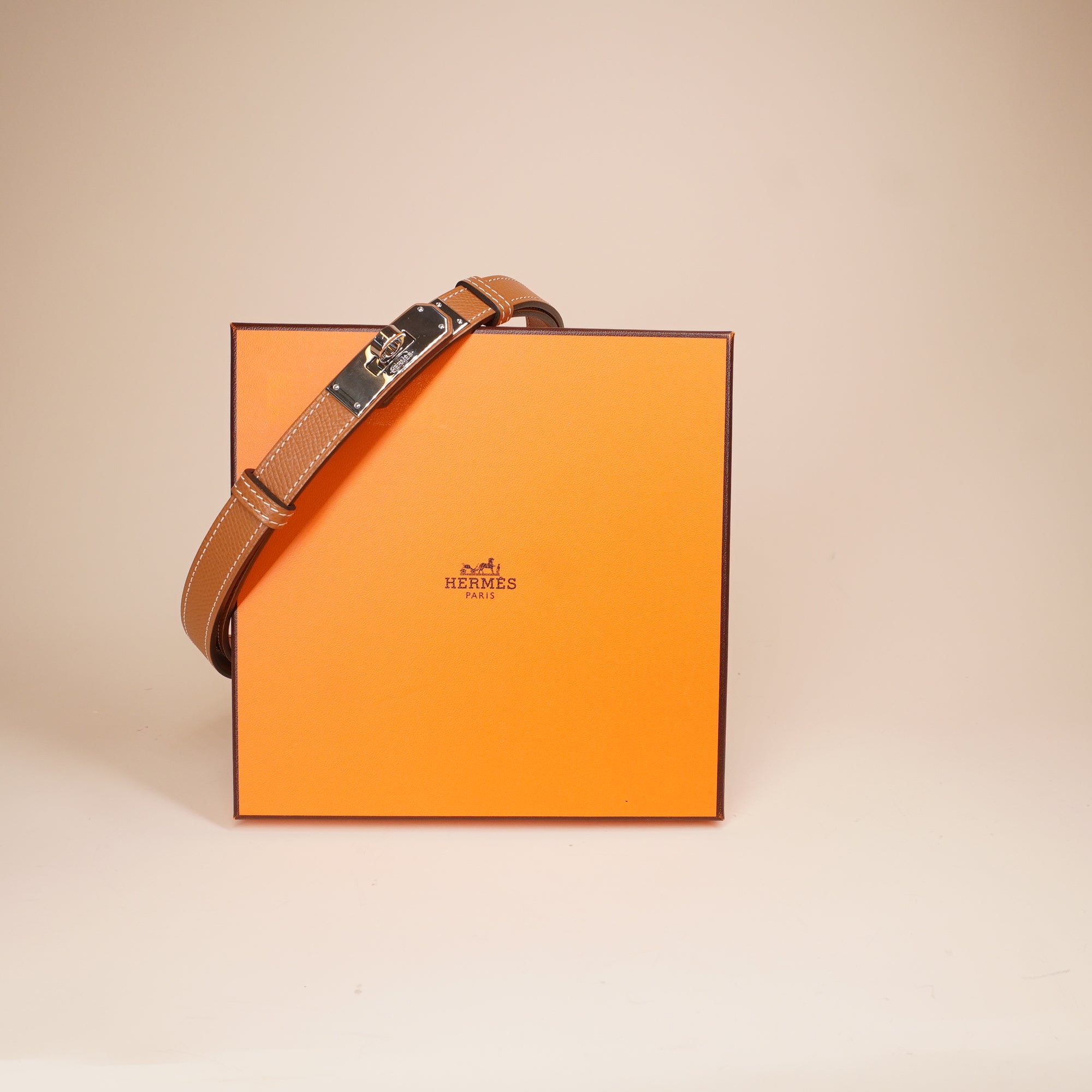 PRE-OWNED Epsom Kelly Belt Gold