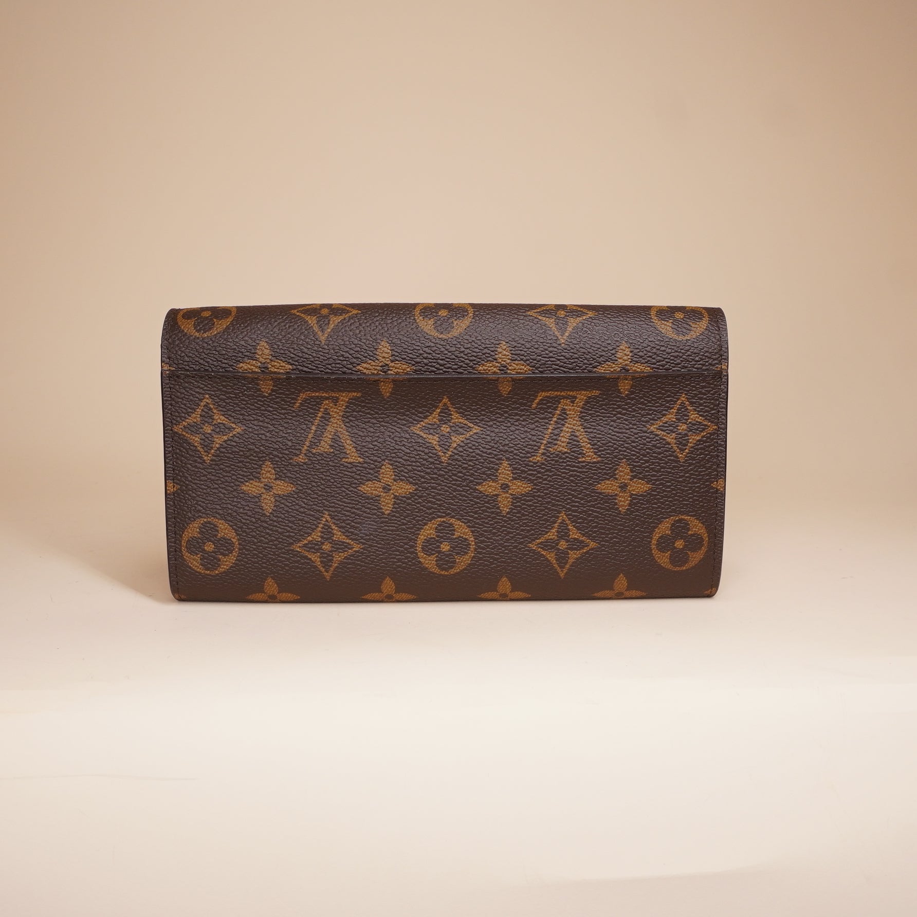 PRE-OWNED LV Monogram Canvas Sarah Wallet