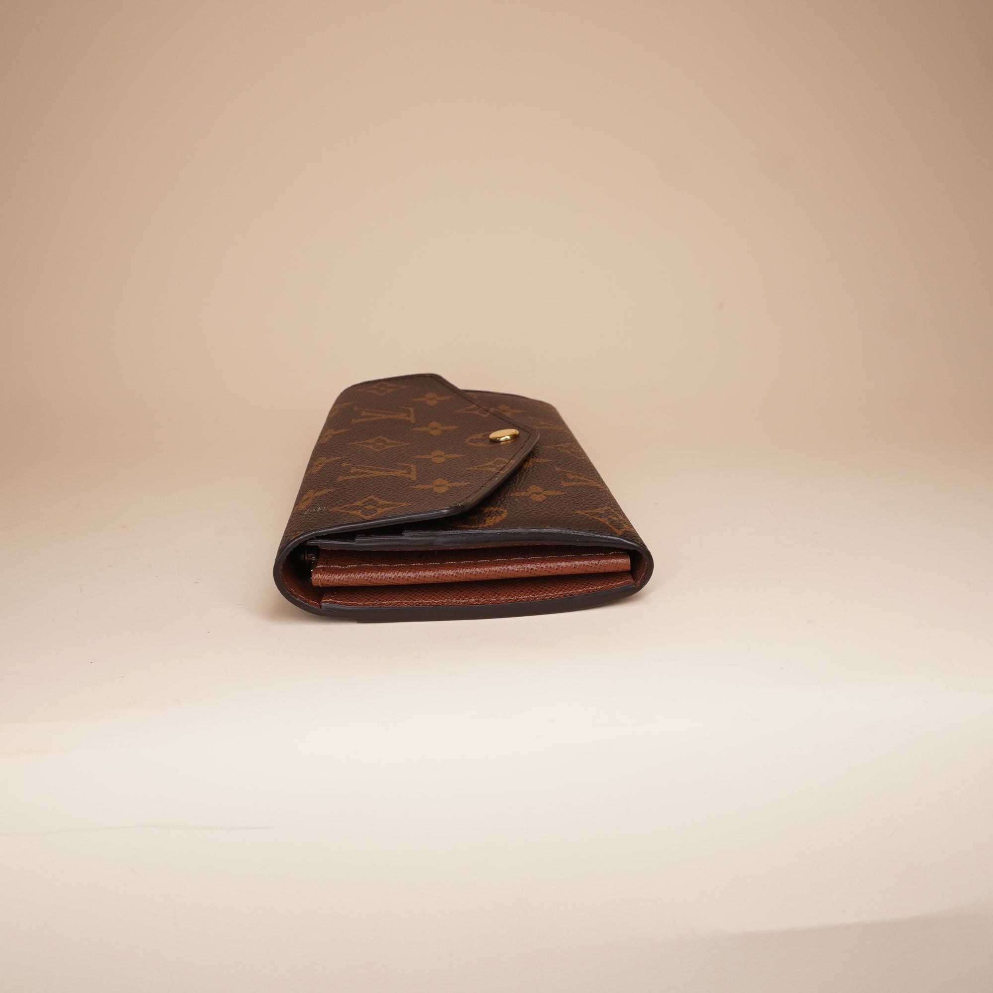 PRE-OWNED LV Monogram Canvas Sarah Wallet
