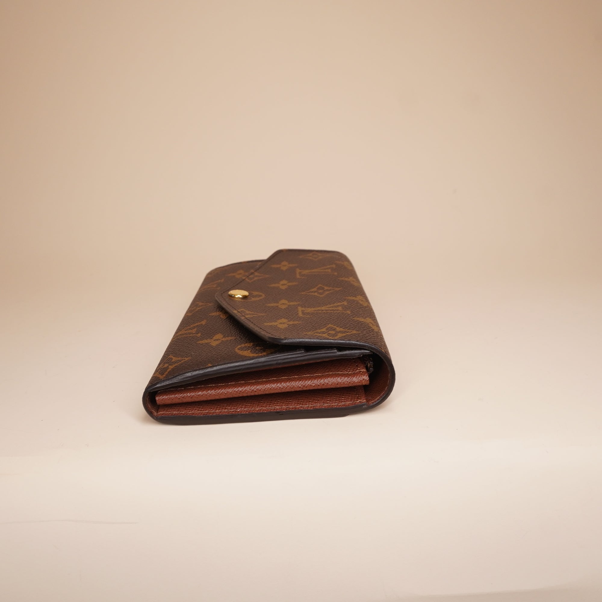PRE-OWNED LV Monogram Canvas Sarah Wallet