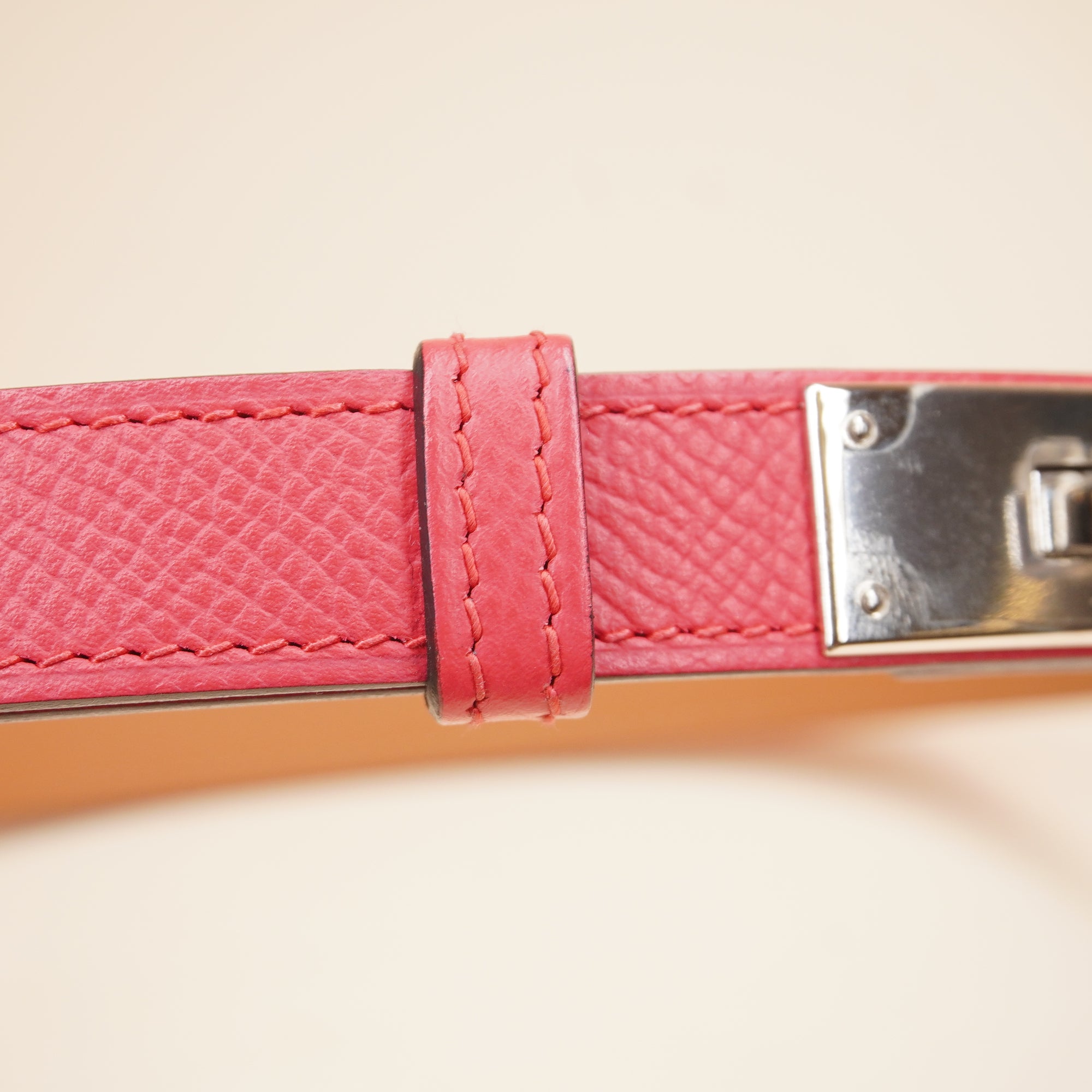 PRE-OWNED Kelly 18 Pink Belt