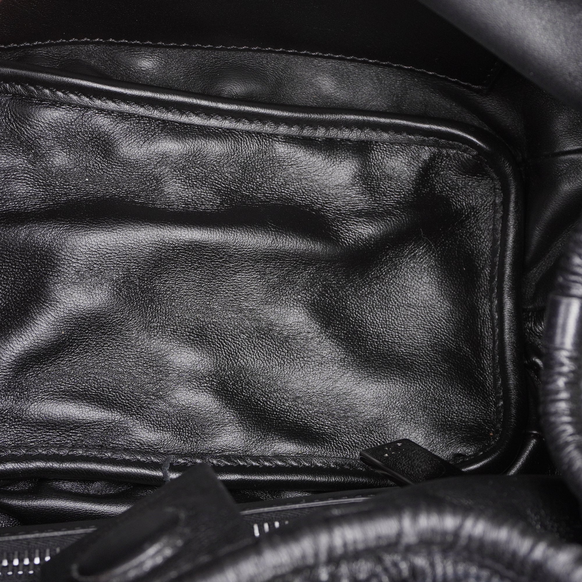 PRE-OWNED Nappa Small Spikeme Hobo Bag Black