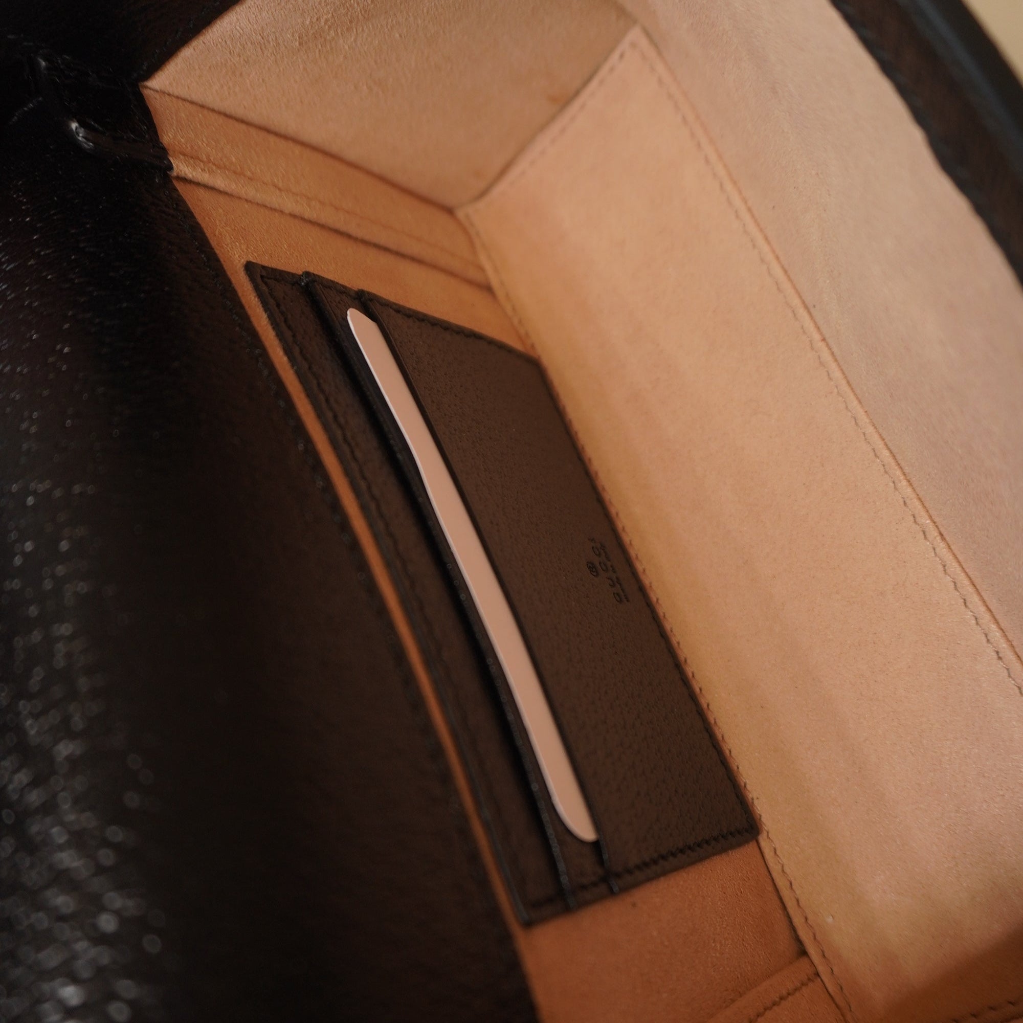 PRE-OWNED GG Black Calfskin Horsebit 1955 Shoulder Bag